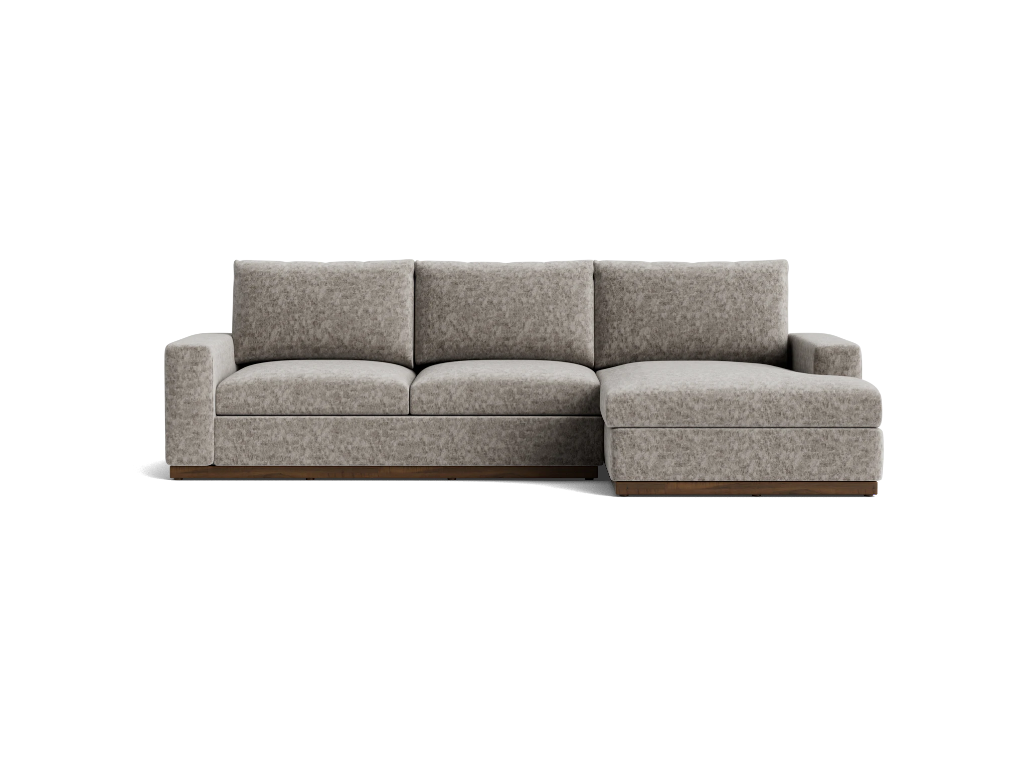 holt sectional with storage prime stone