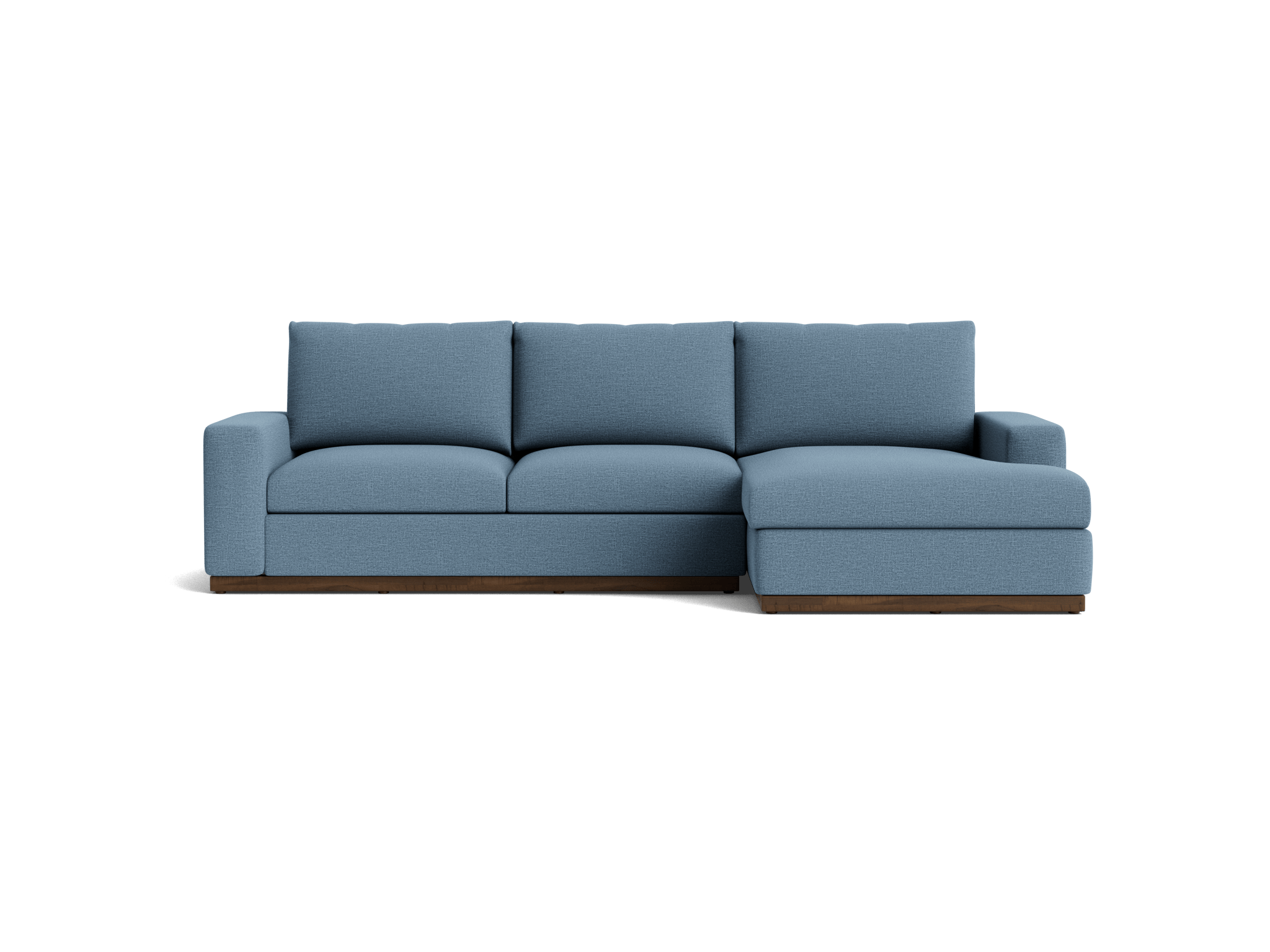 holt sectional with storage milo french blue