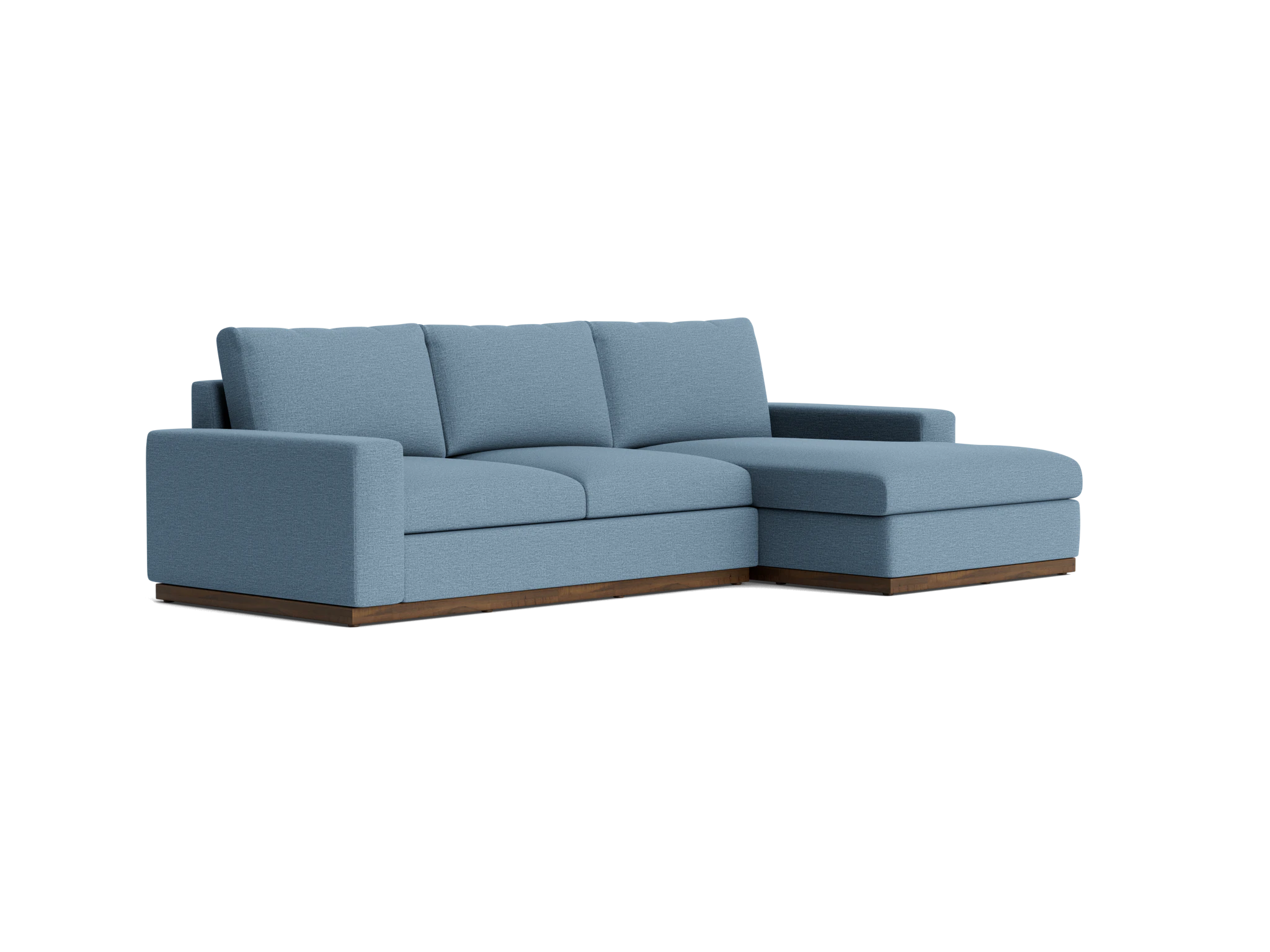 holt sectional with storage milo french blue