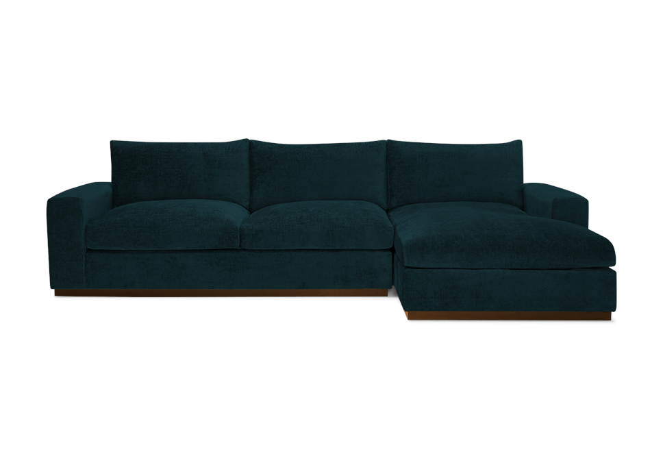holt sectional with storage crave greenery