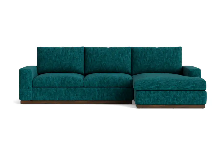 holt sectional with storage crave greenery