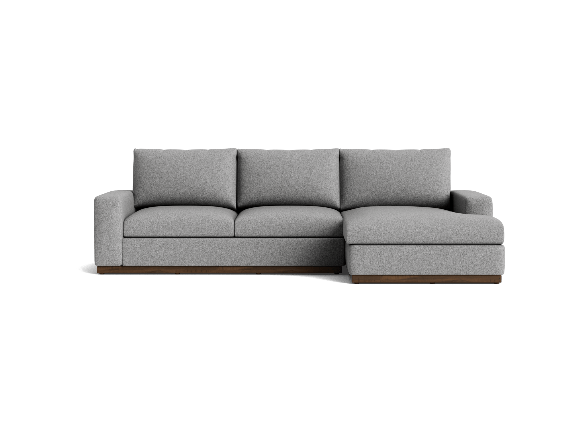 holt sectional with storage taylor felt gray