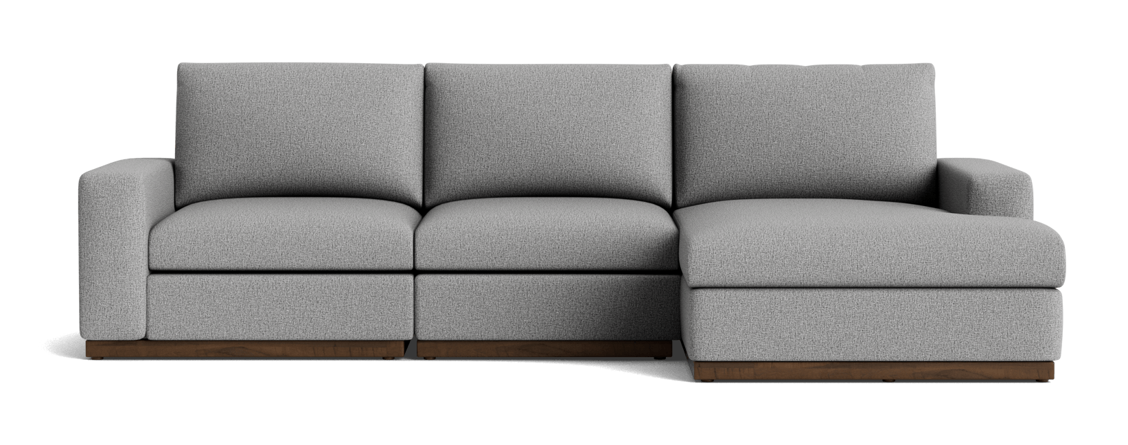 holt sectional with storage taylor felt gray