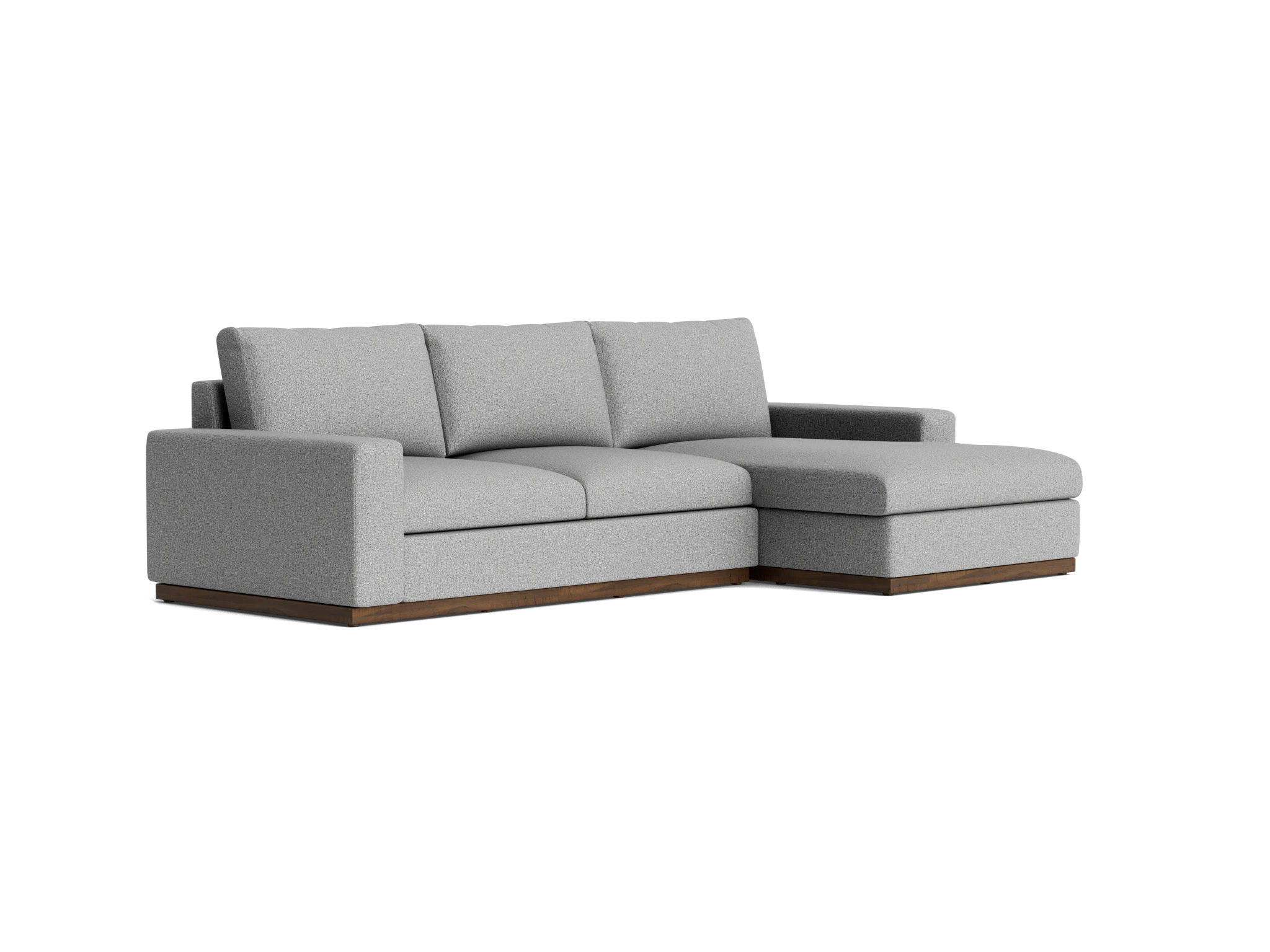 holt sectional with storage taylor felt gray