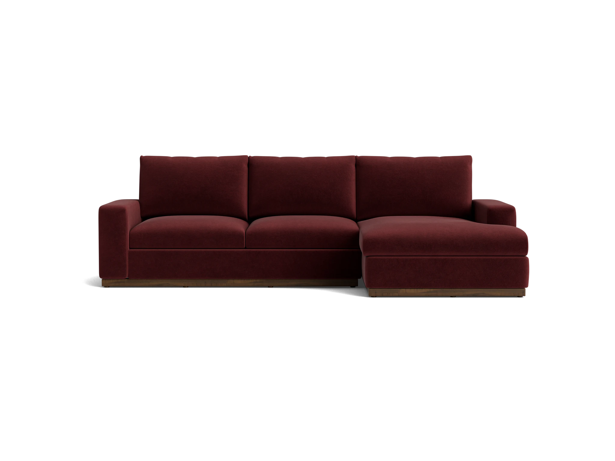 holt sectional with storage banks currant