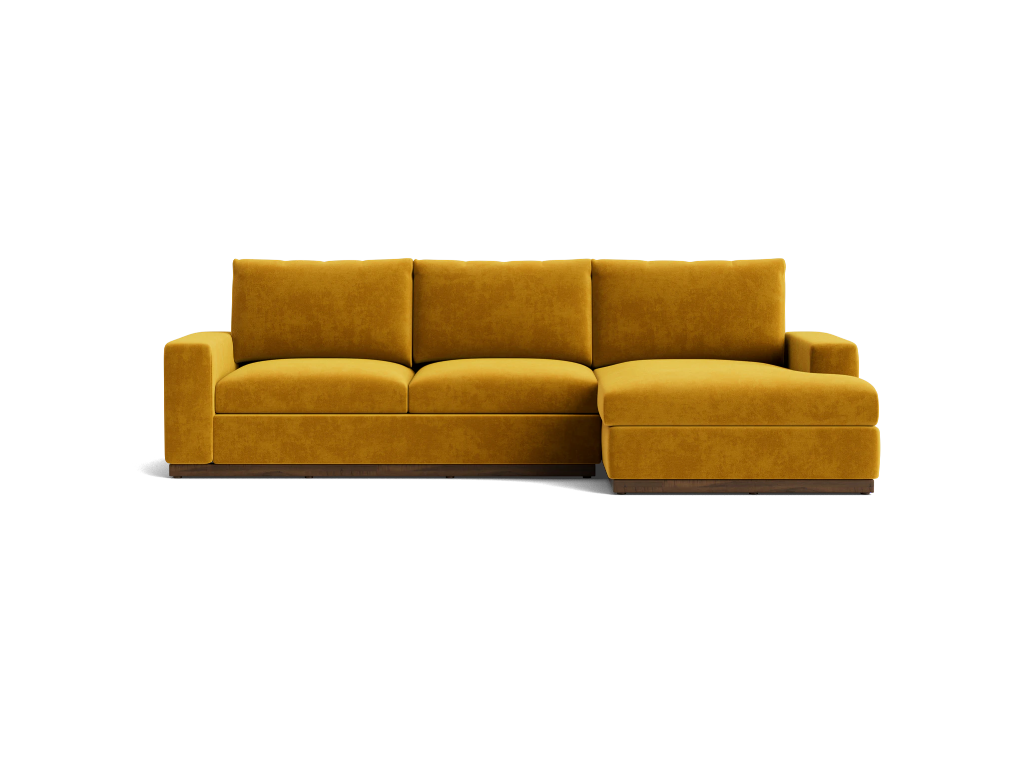 holt sectional with storage harper amber gold
