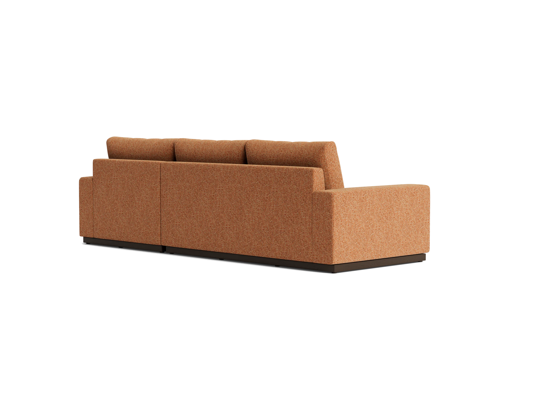 holt sectional with storage bungalow pantone glazed ginger