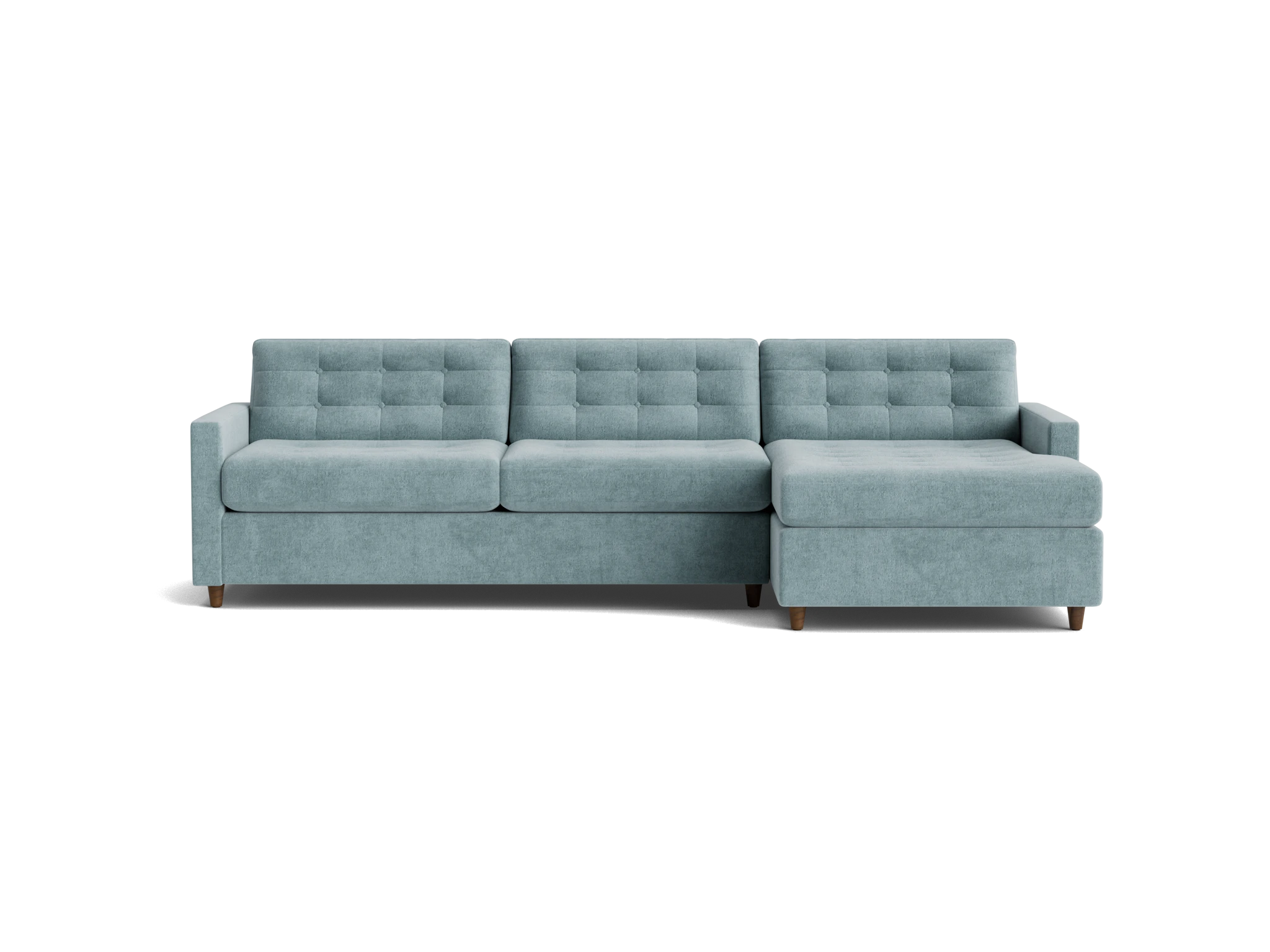 eliot sleeper sectional with storage plush mist