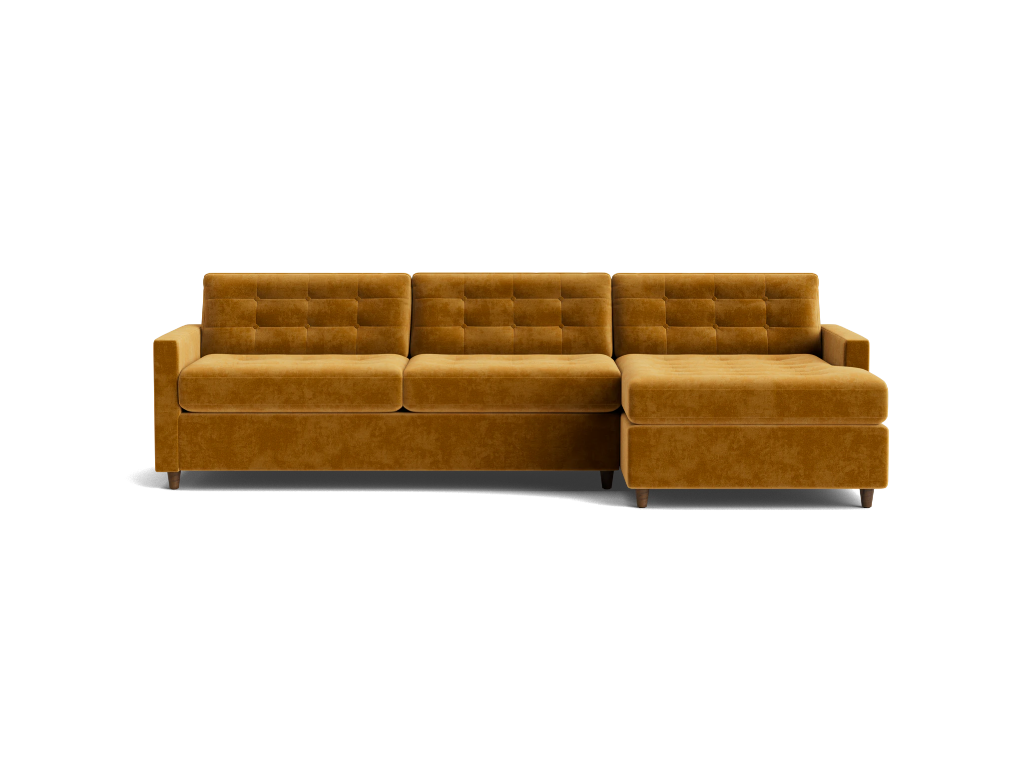 eliot sleeper sectional with storage harper amber gold