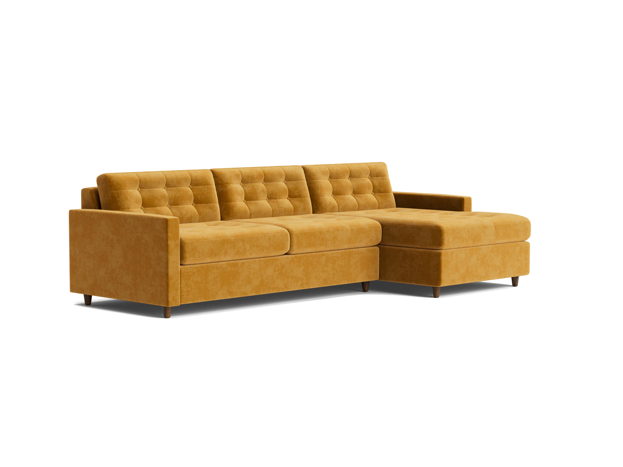 eliot sleeper sectional with storage harper amber gold