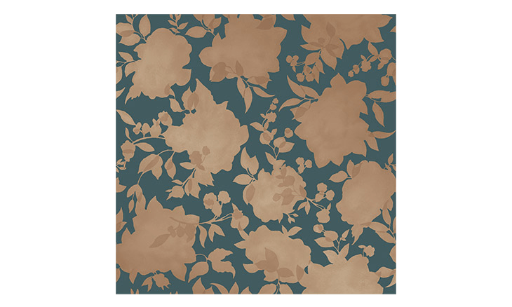 peacock blue silhouette wallpaper