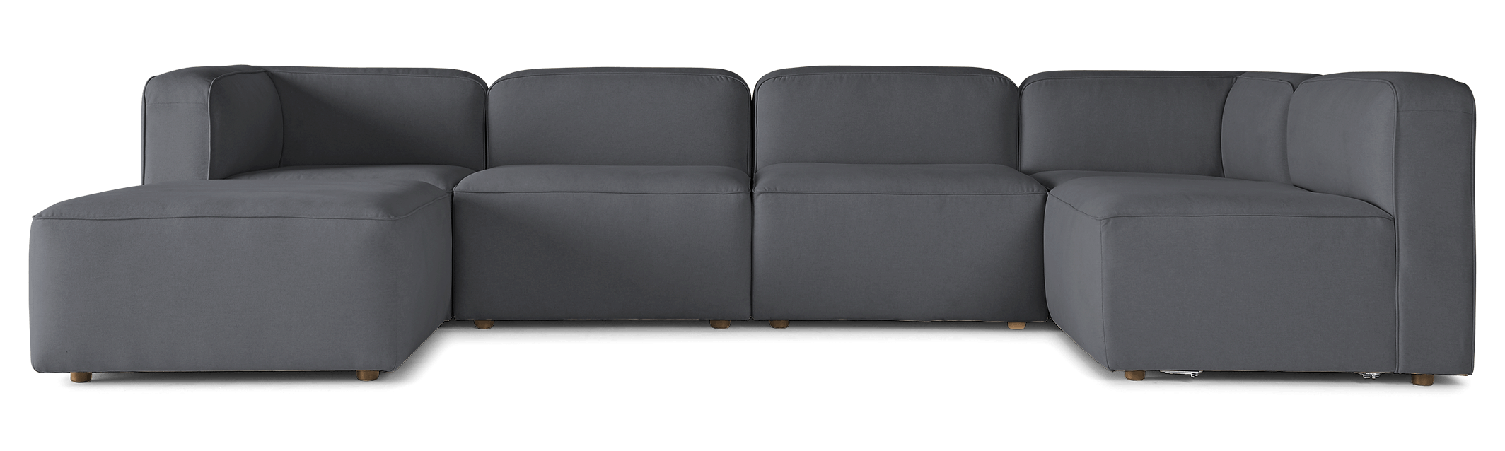 logan modular sofa bumper sectional essence ash
