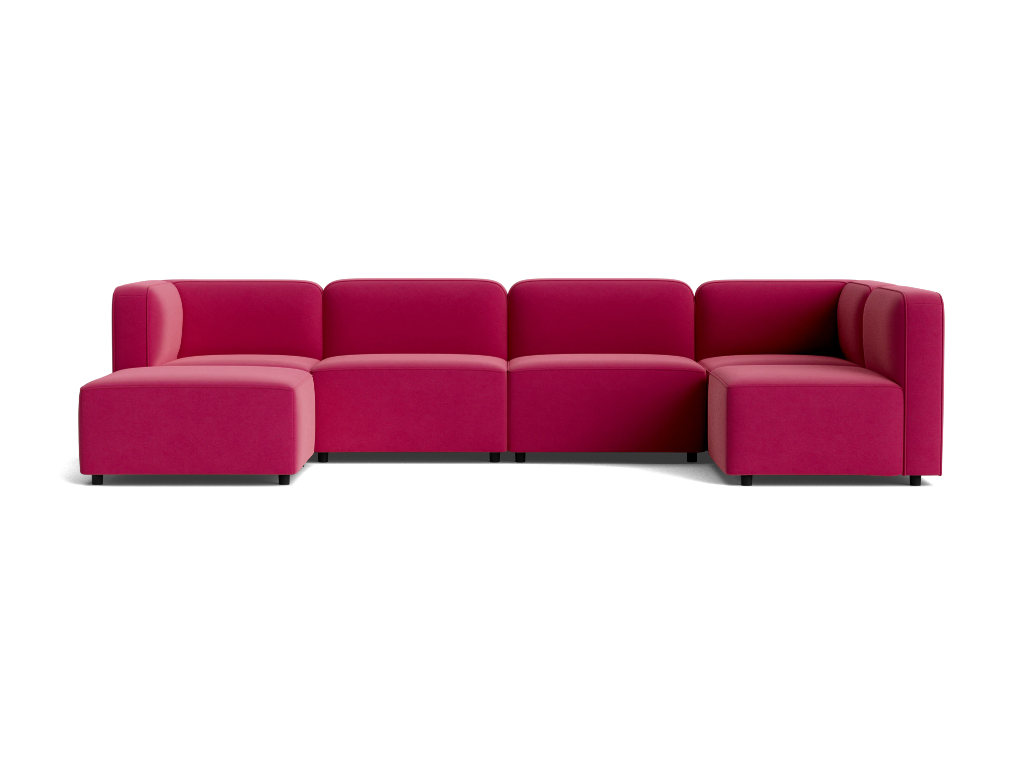 logan modular sofa bumper sectional royale berry