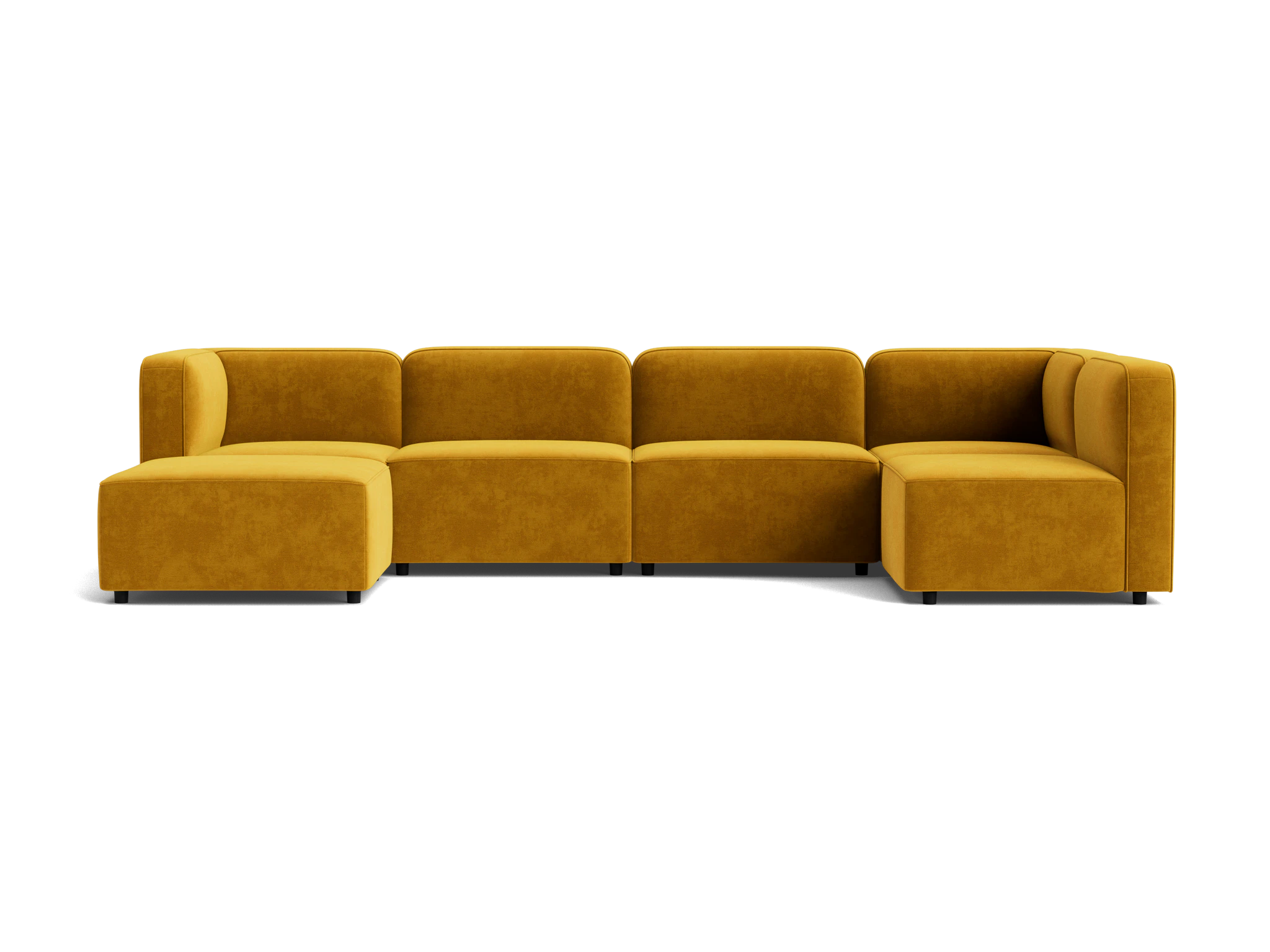 logan modular sofa bumper sectional harper amber gold