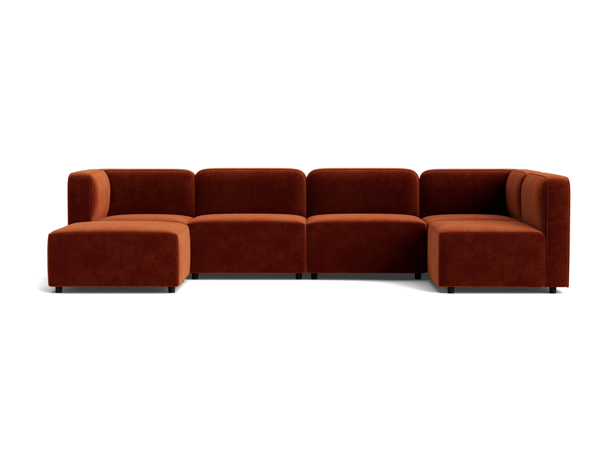 logan modular sofa bumper sectional harper cinnamon