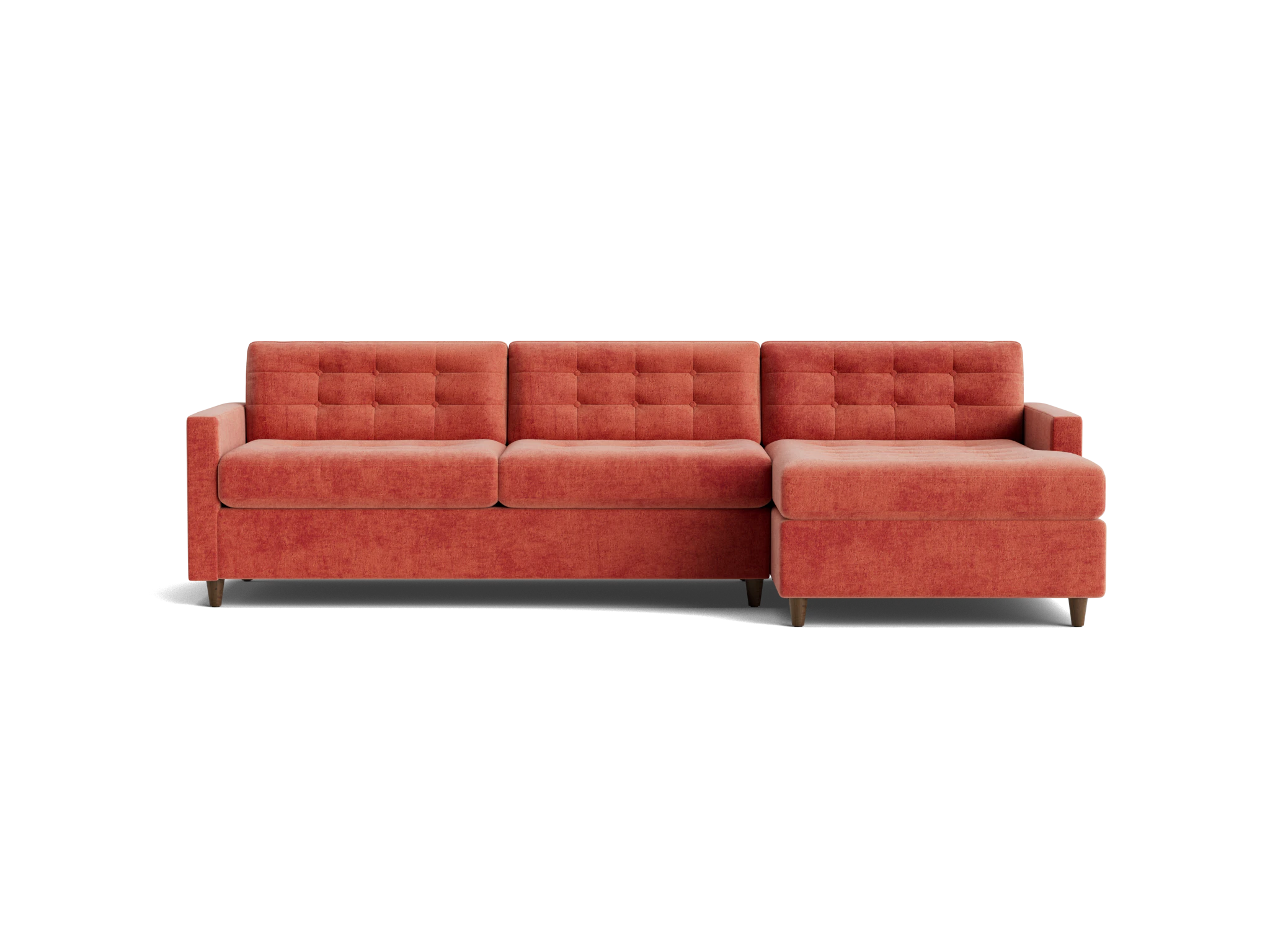 eliot sleeper sectional plush terra rose