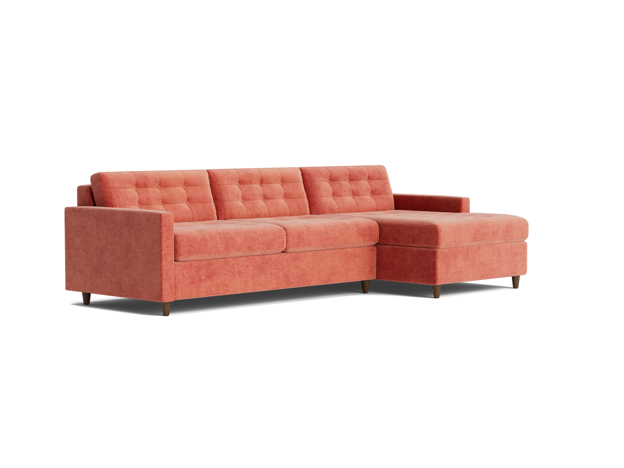 eliot sleeper sectional plush terra rose