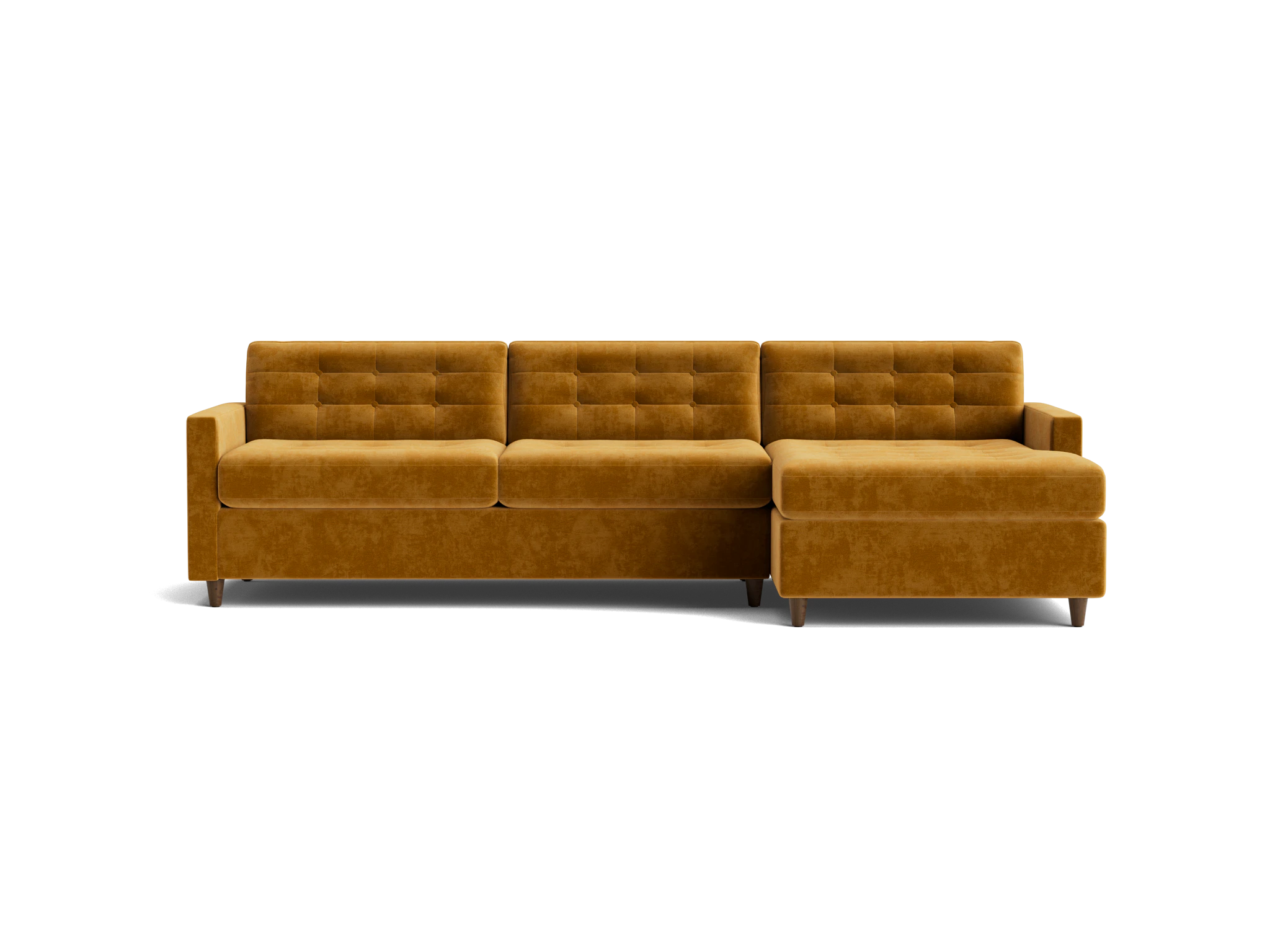 eliot sleeper sectional harper amber gold