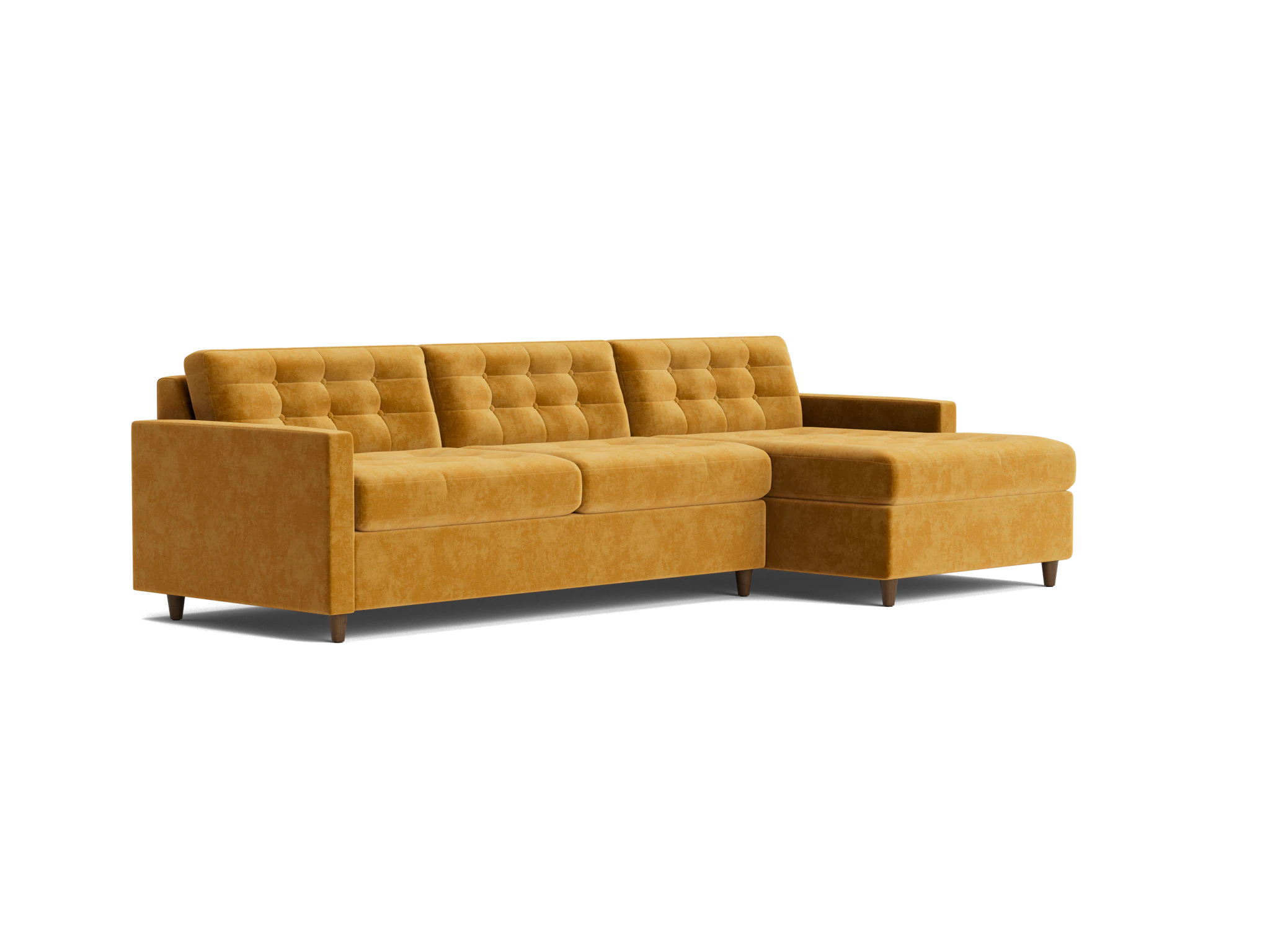 eliot sleeper sectional harper amber gold
