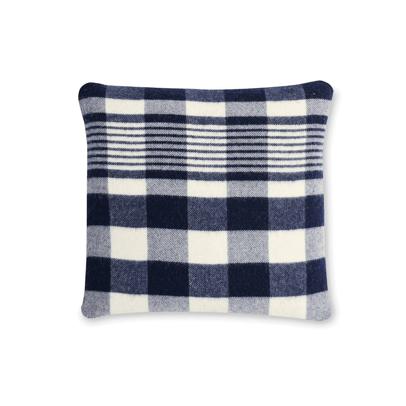 plaid %28navy%29 pillow