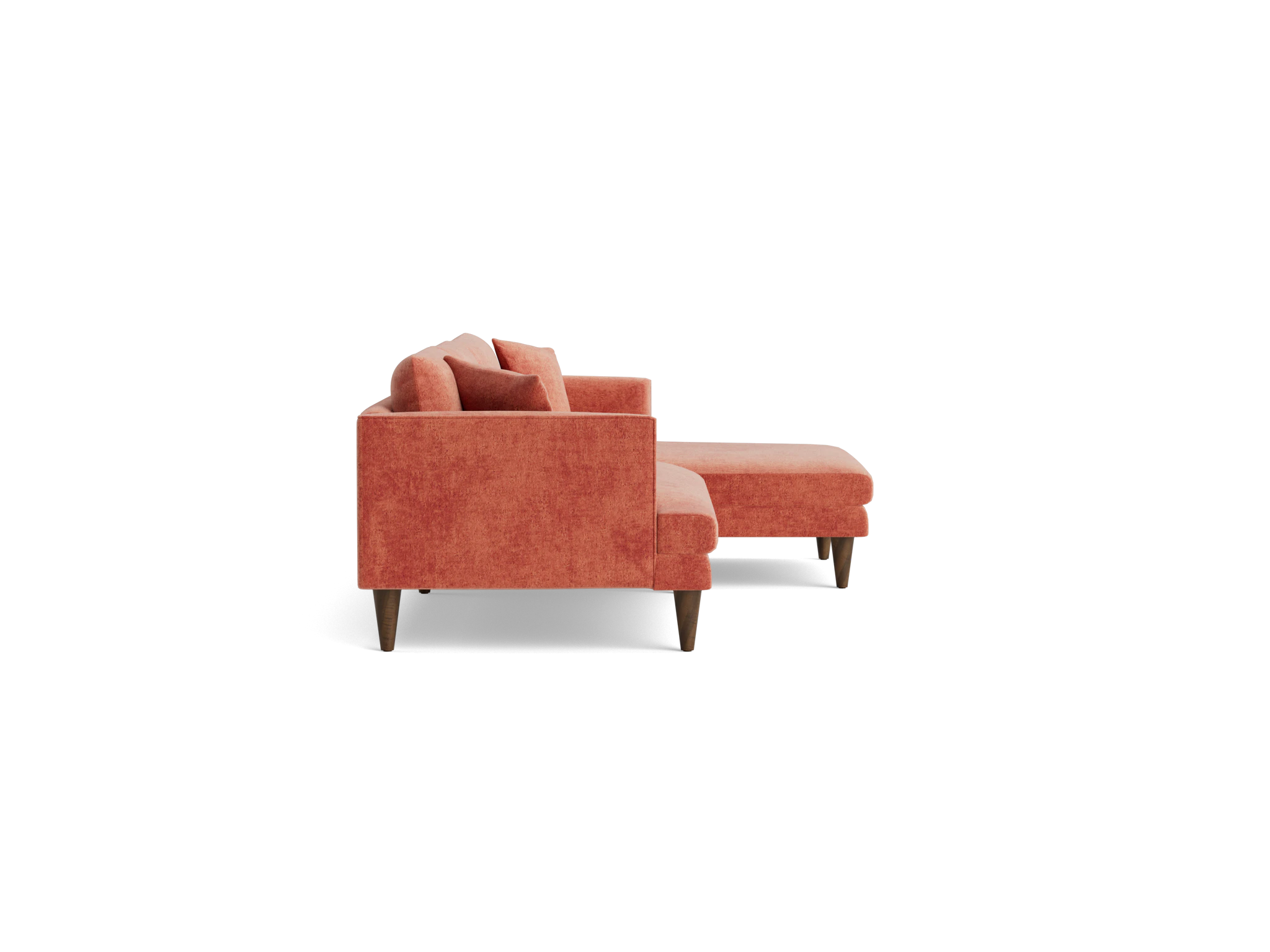 lewis sectional plush terra rose