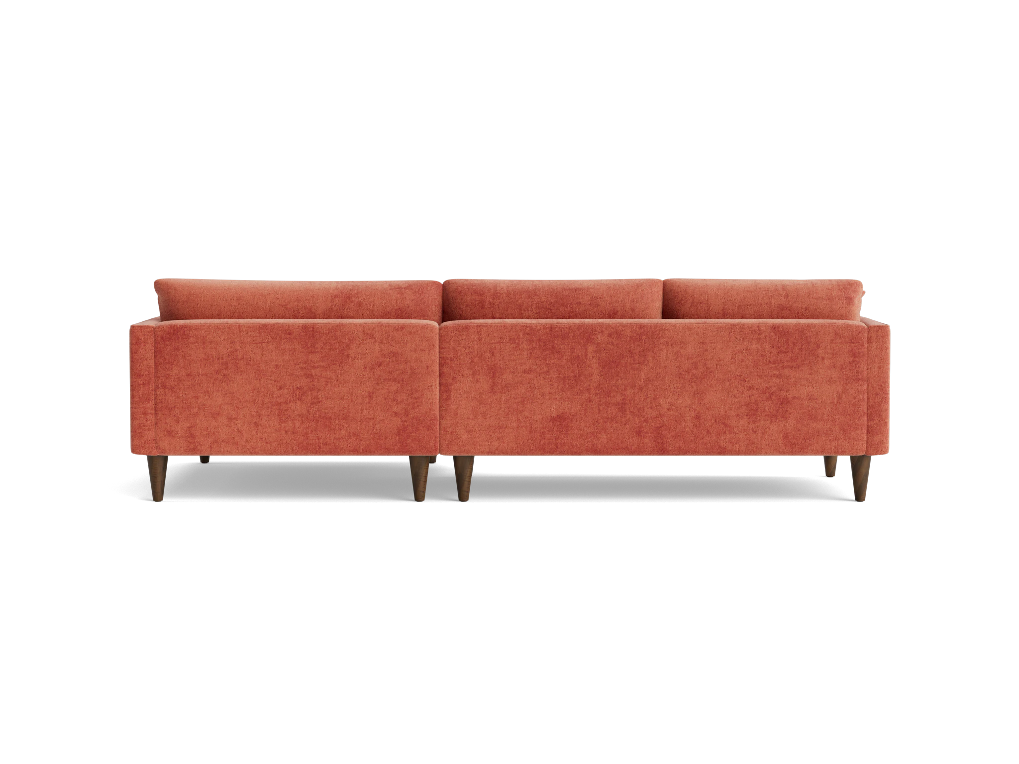 lewis sectional plush terra rose