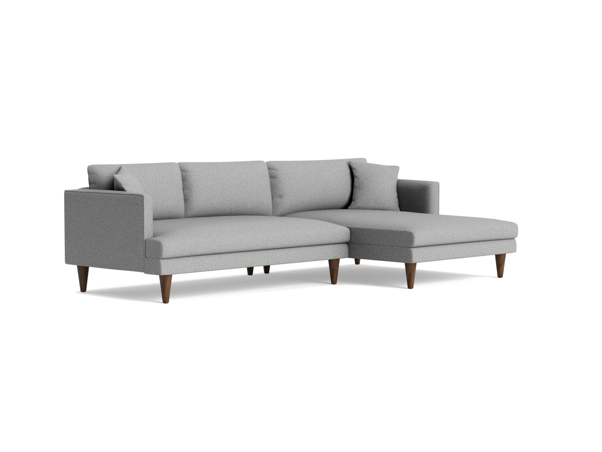 lewis sectional taylor felt gray