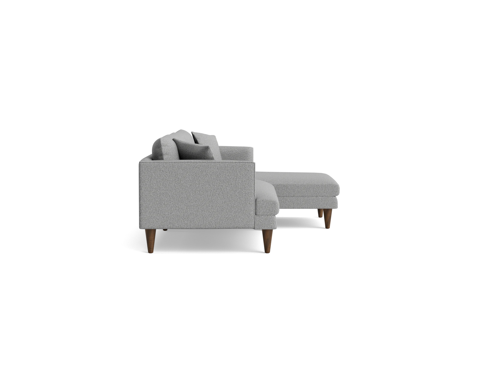 lewis sectional taylor felt gray