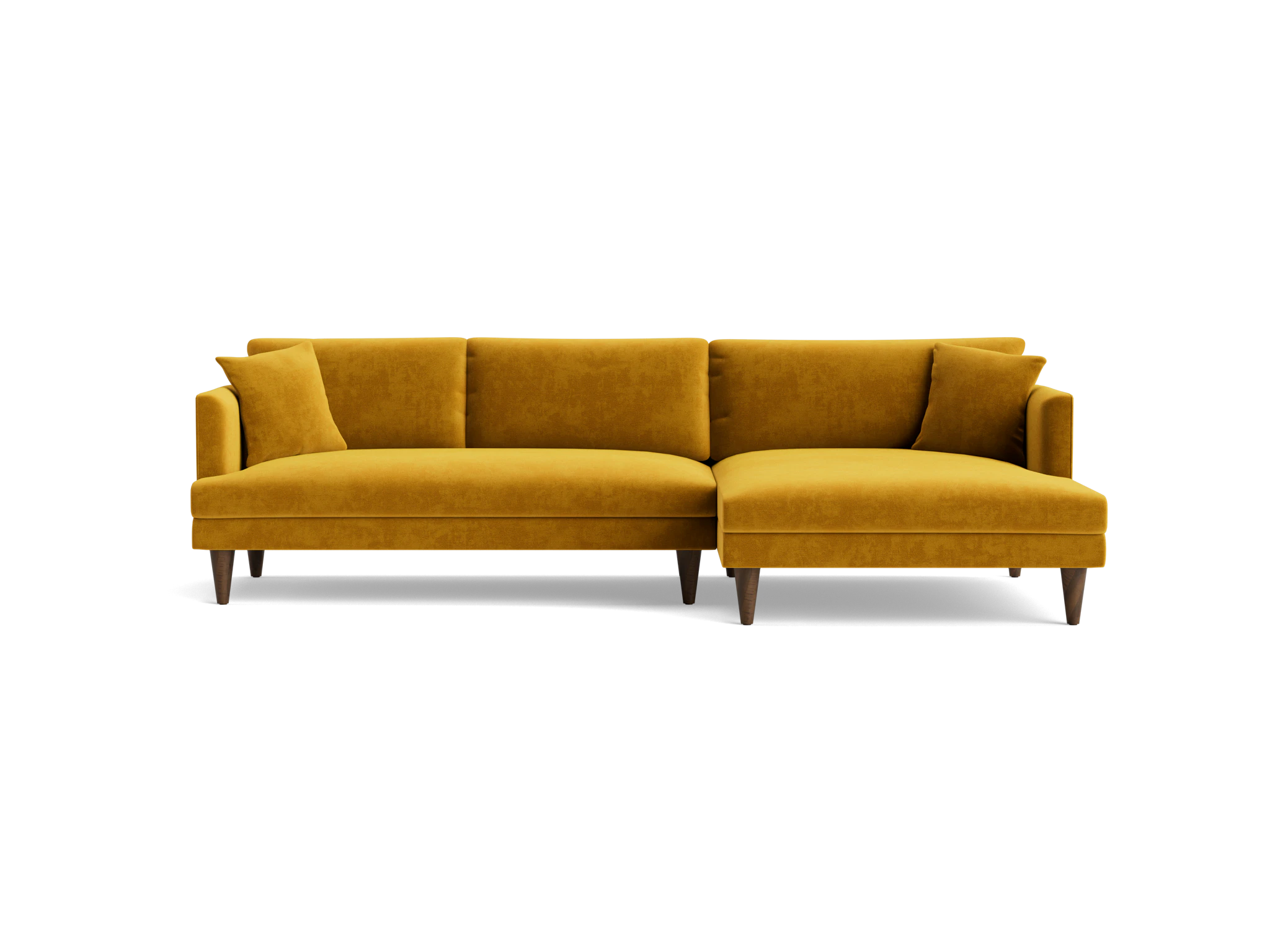 lewis sectional harper amber gold