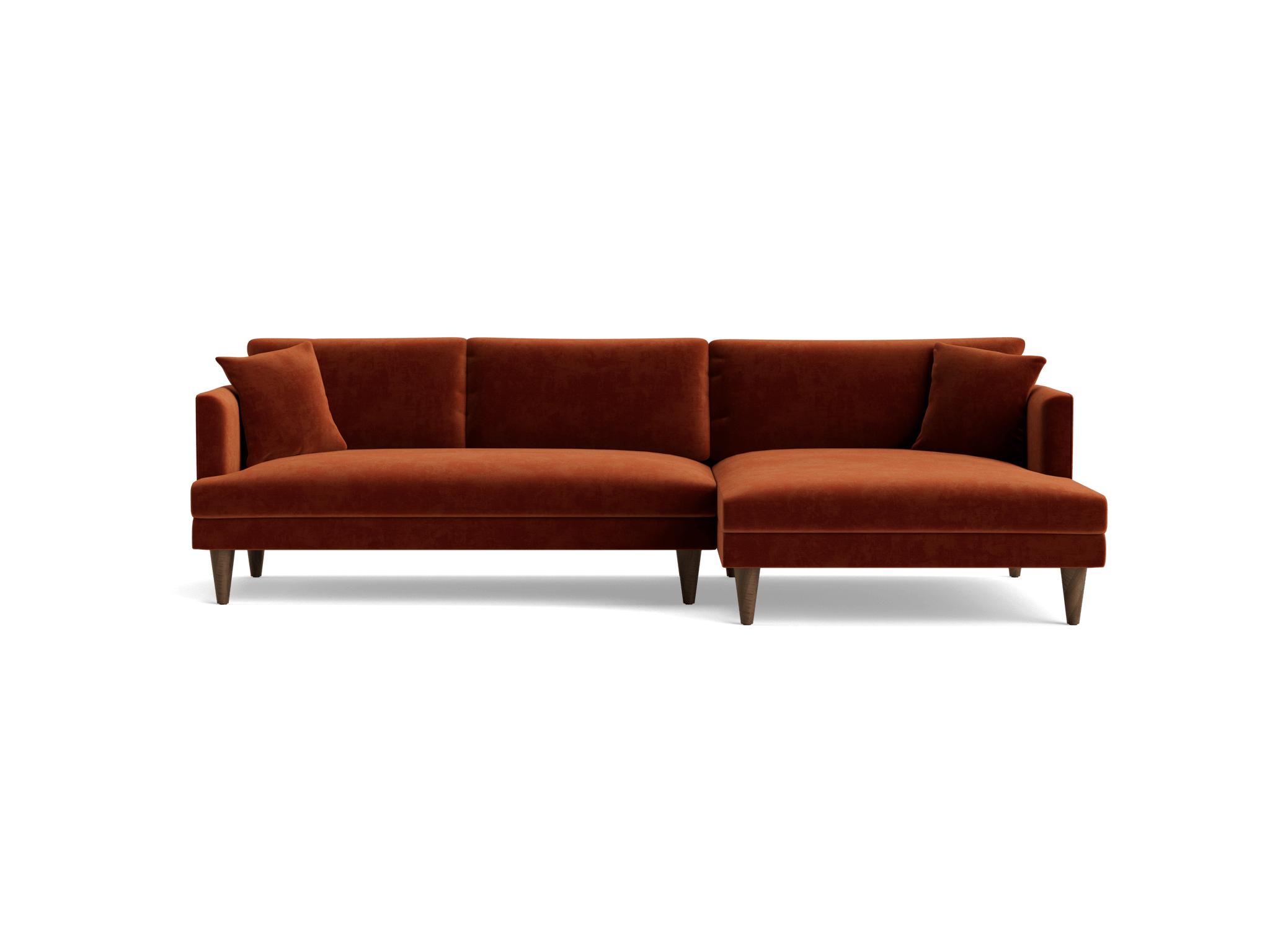 lewis sectional harper cinnamon