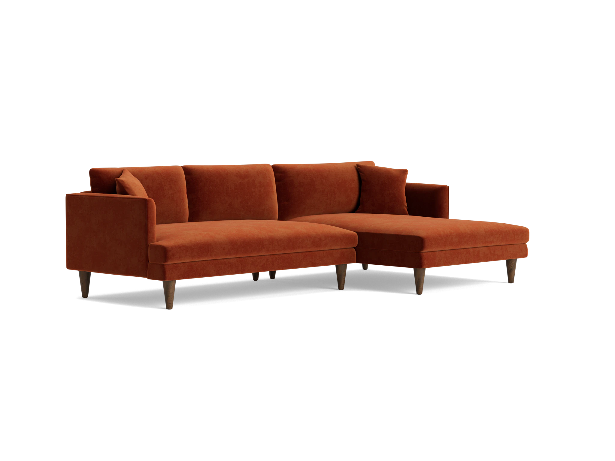 lewis sectional harper cinnamon