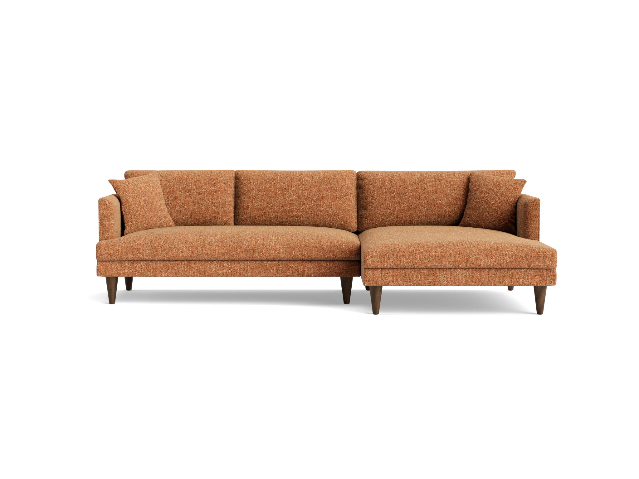 lewis sectional bungalow pantone glazed ginger