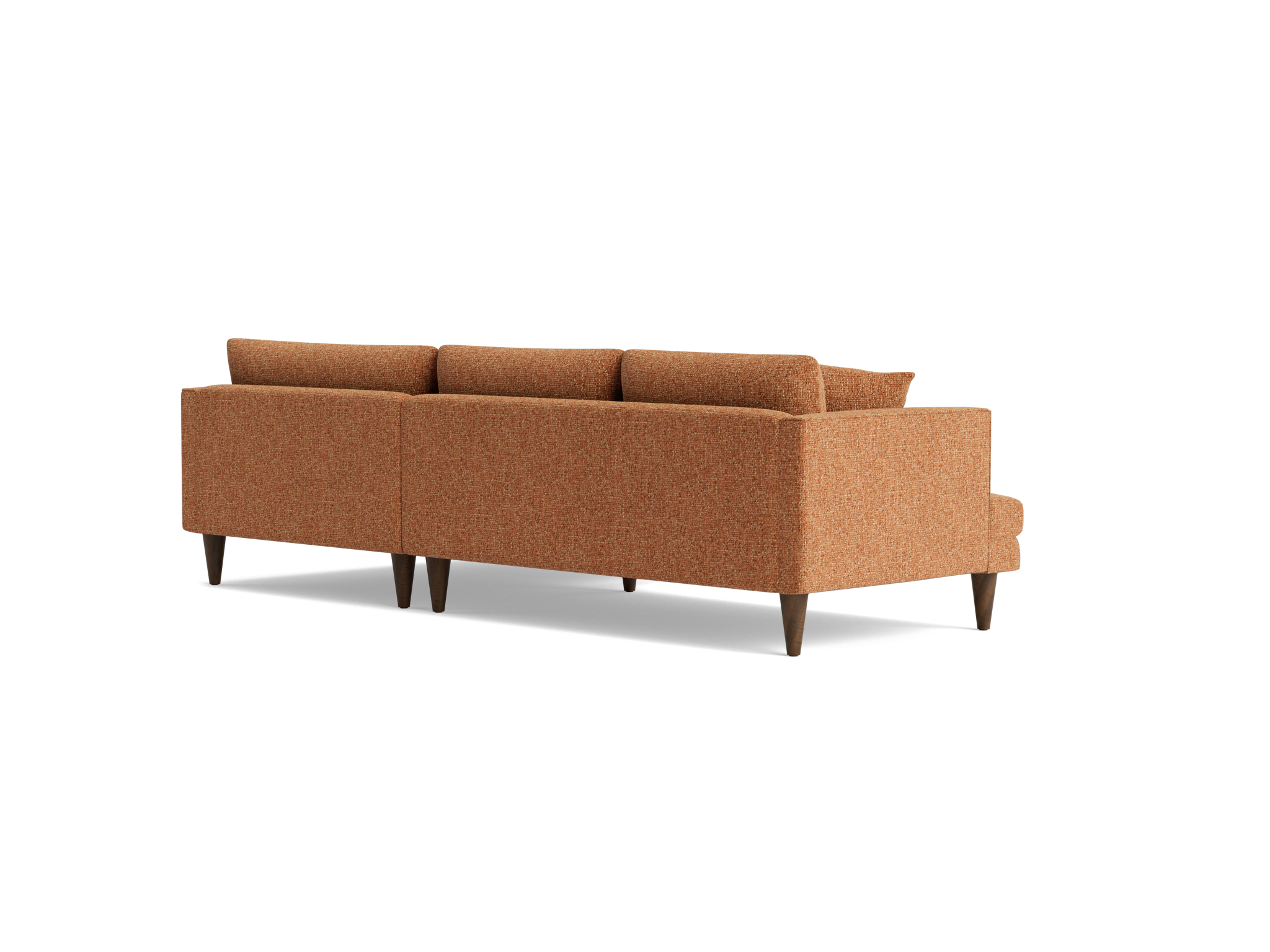 lewis sectional bungalow pantone glazed ginger