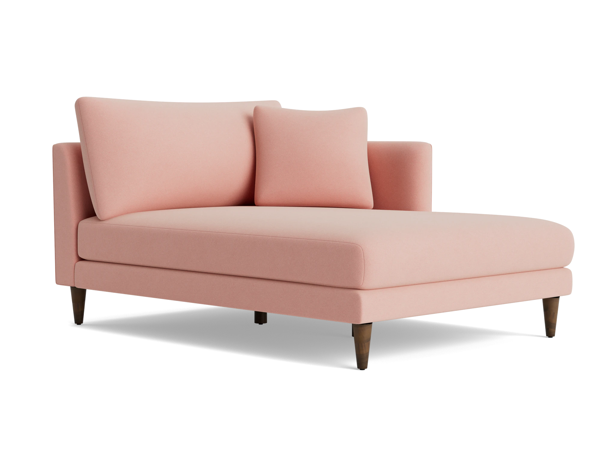 lewis single arm chaise royale blush