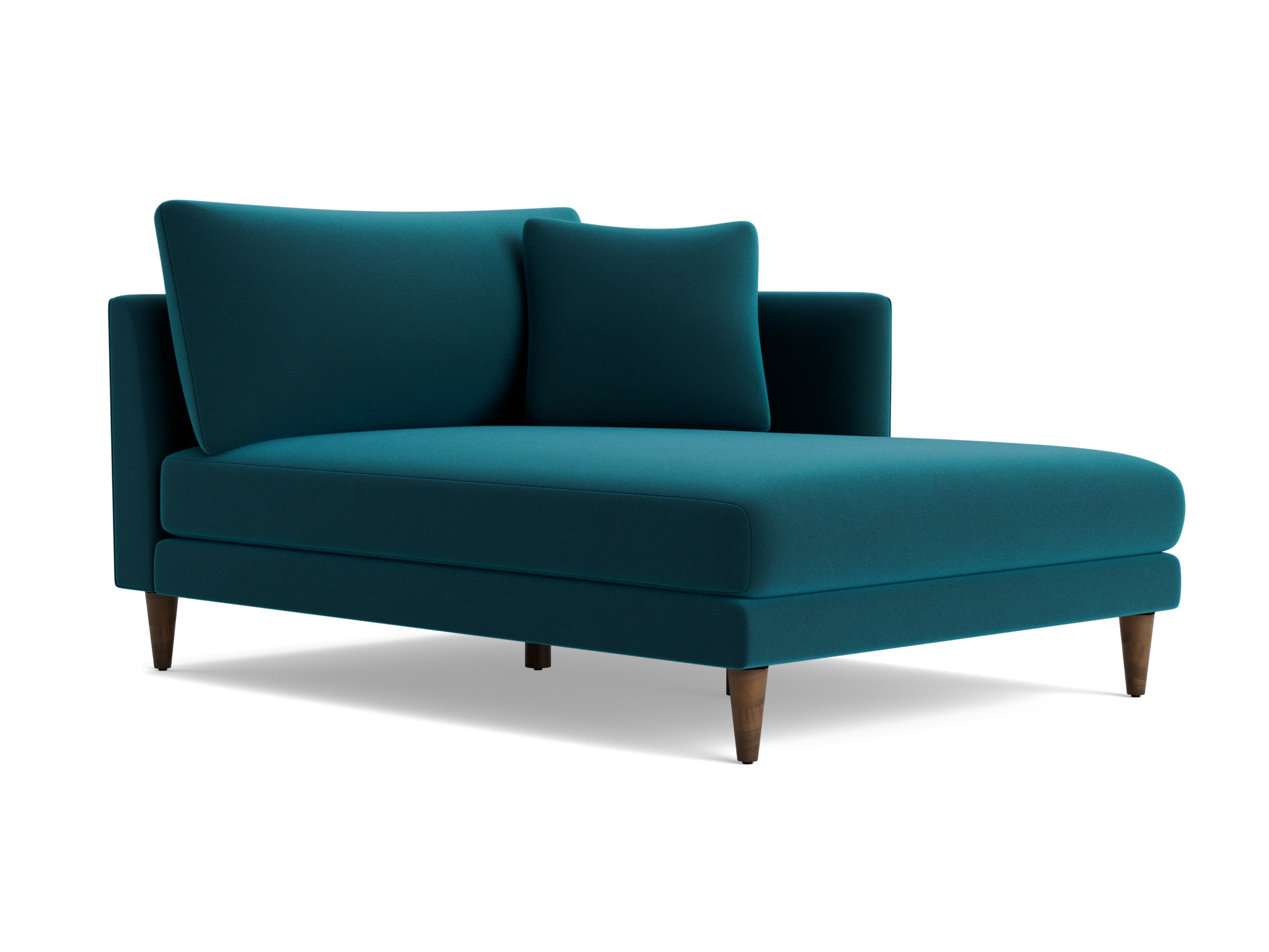 lewis single arm chaise royale peacock