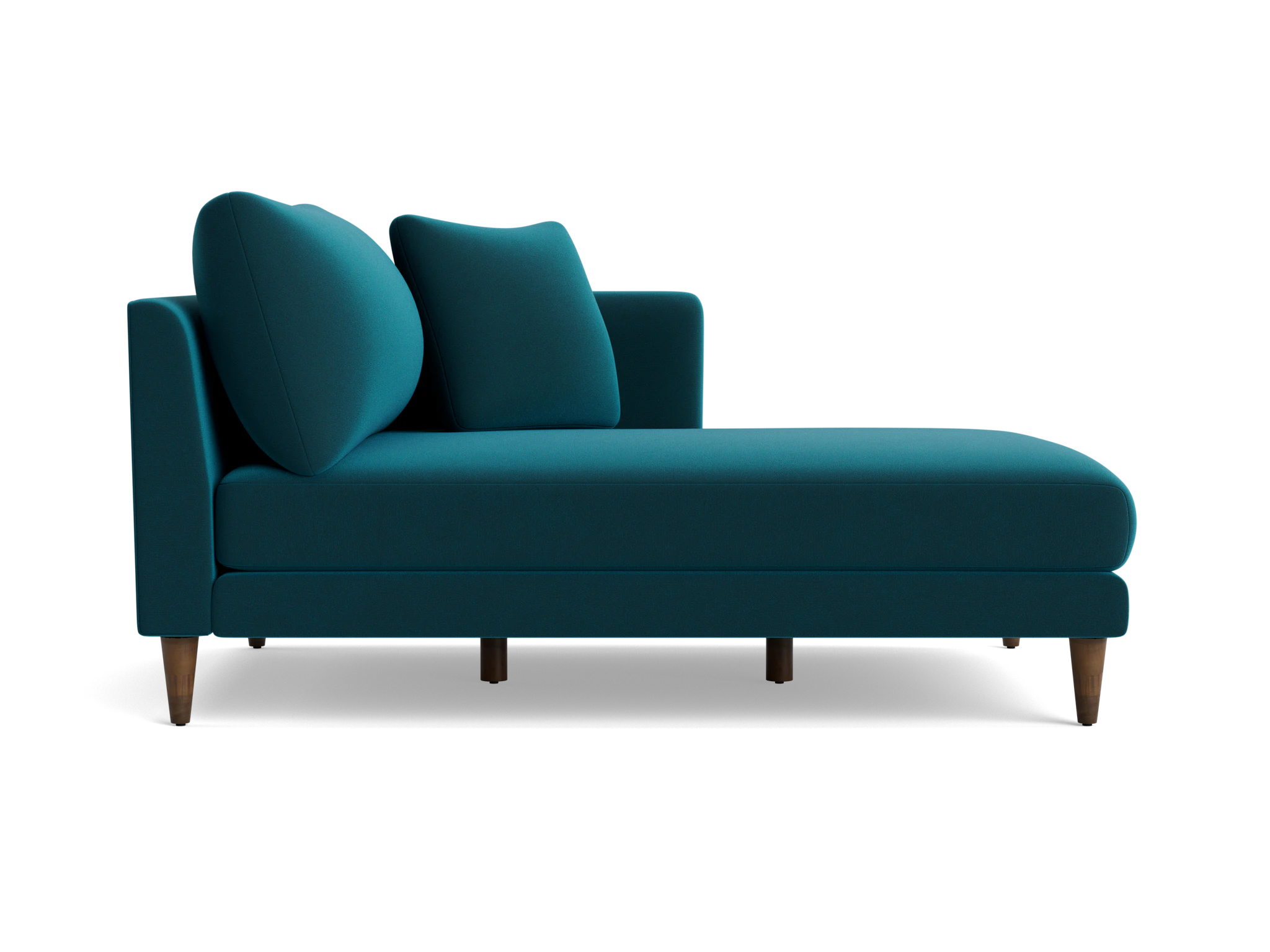 lewis single arm chaise royale peacock