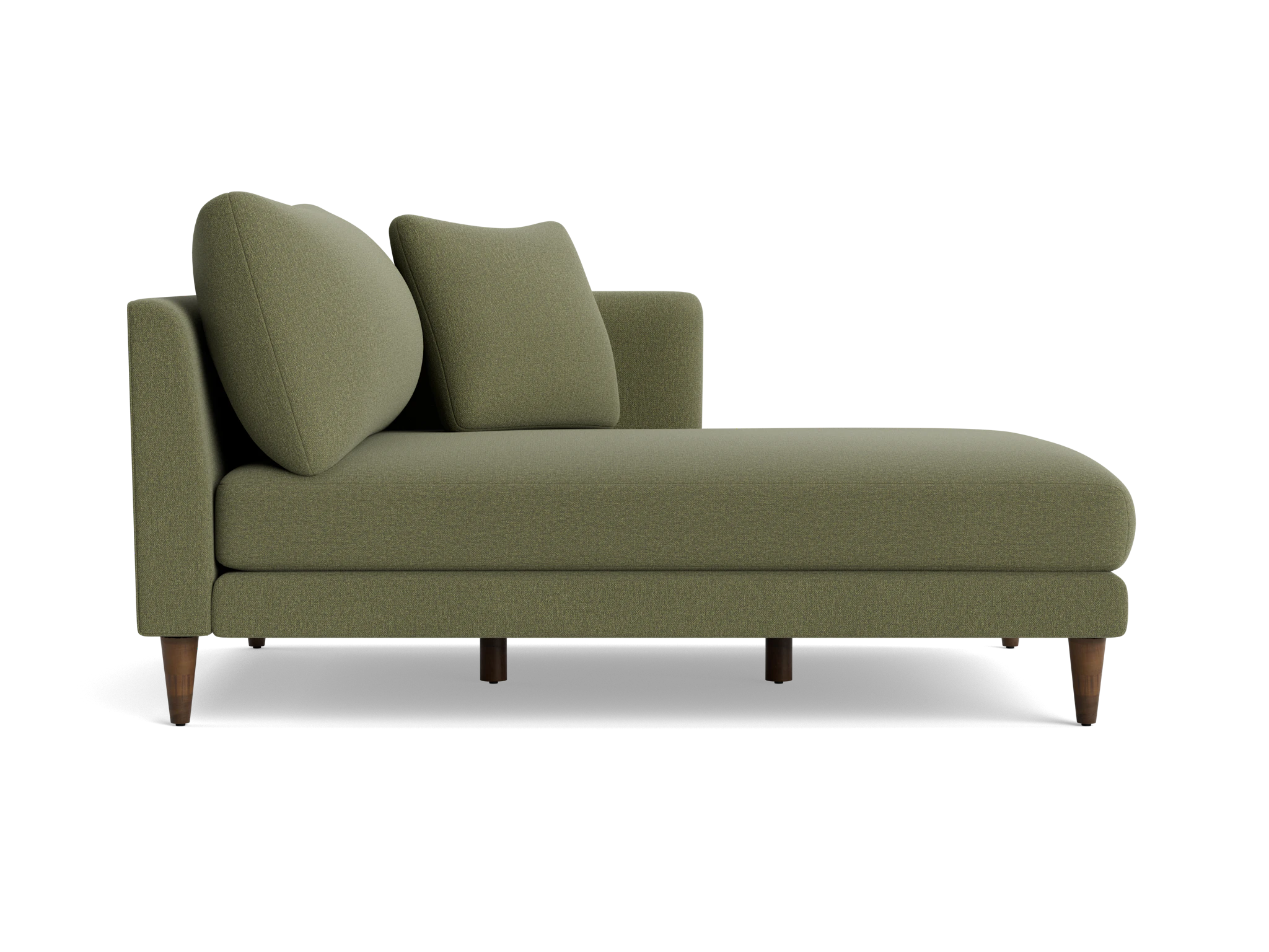 lewis single arm chaise faithful olive