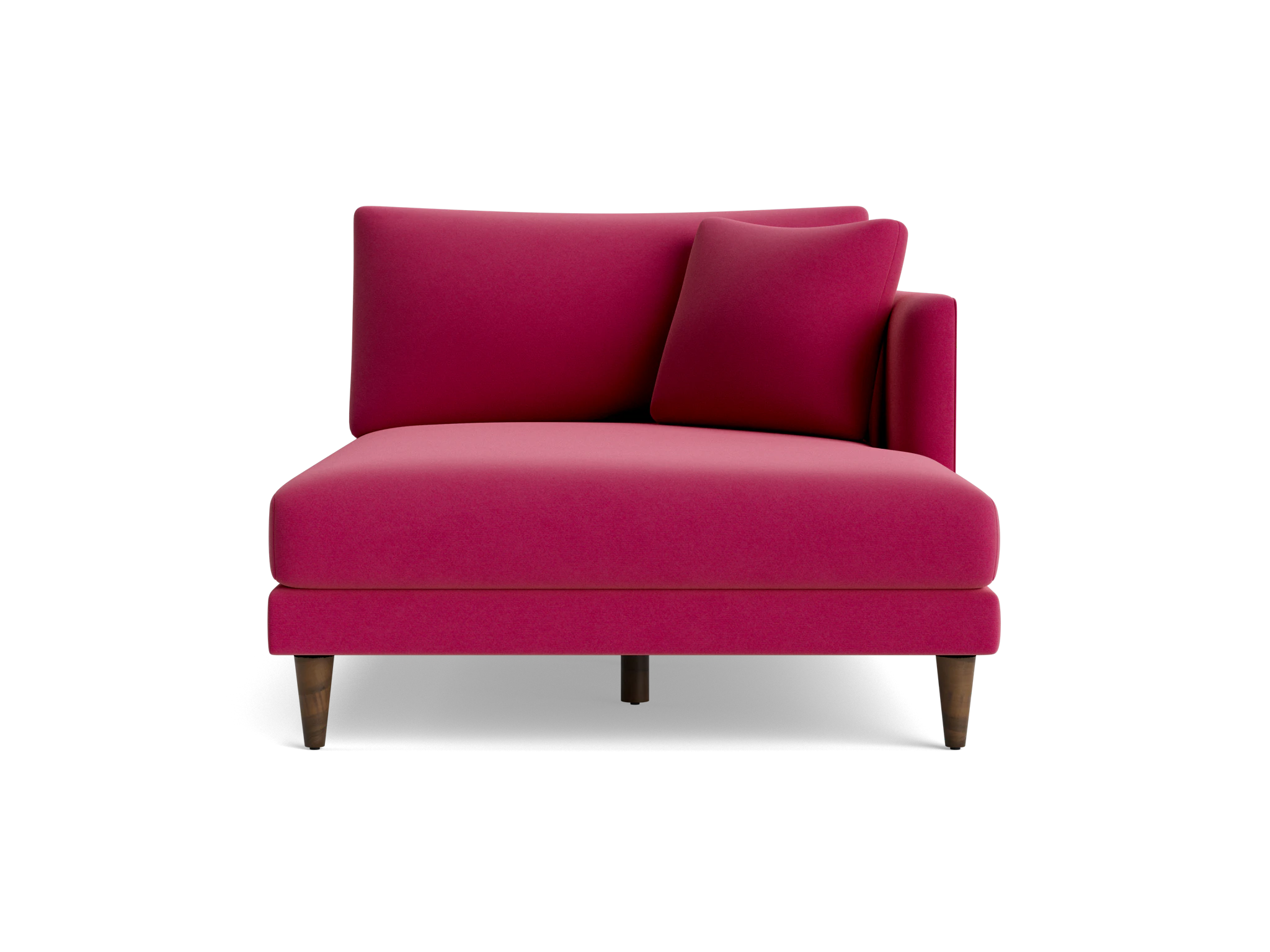 lewis single arm chaise royale berry