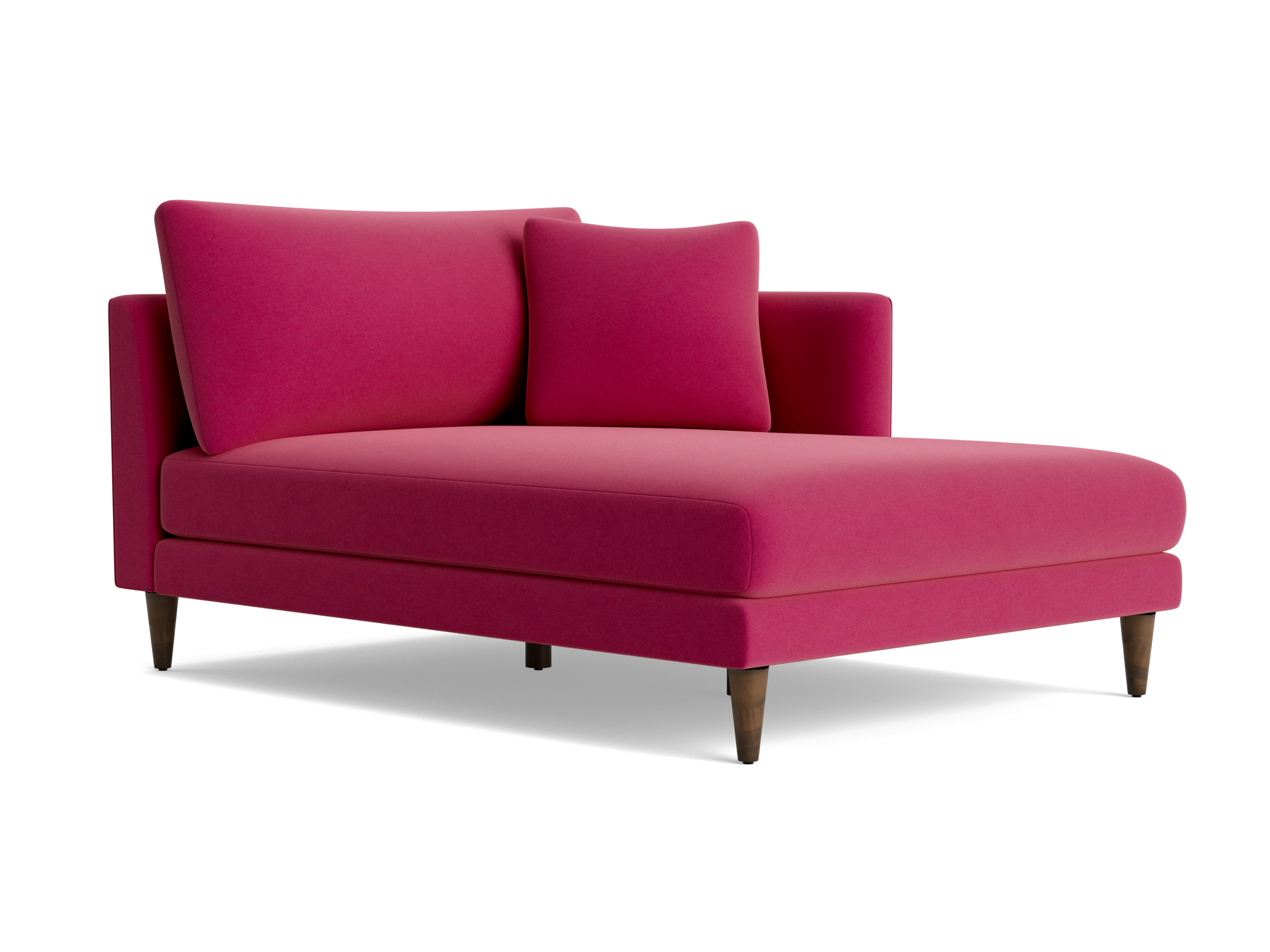 lewis single arm chaise royale berry