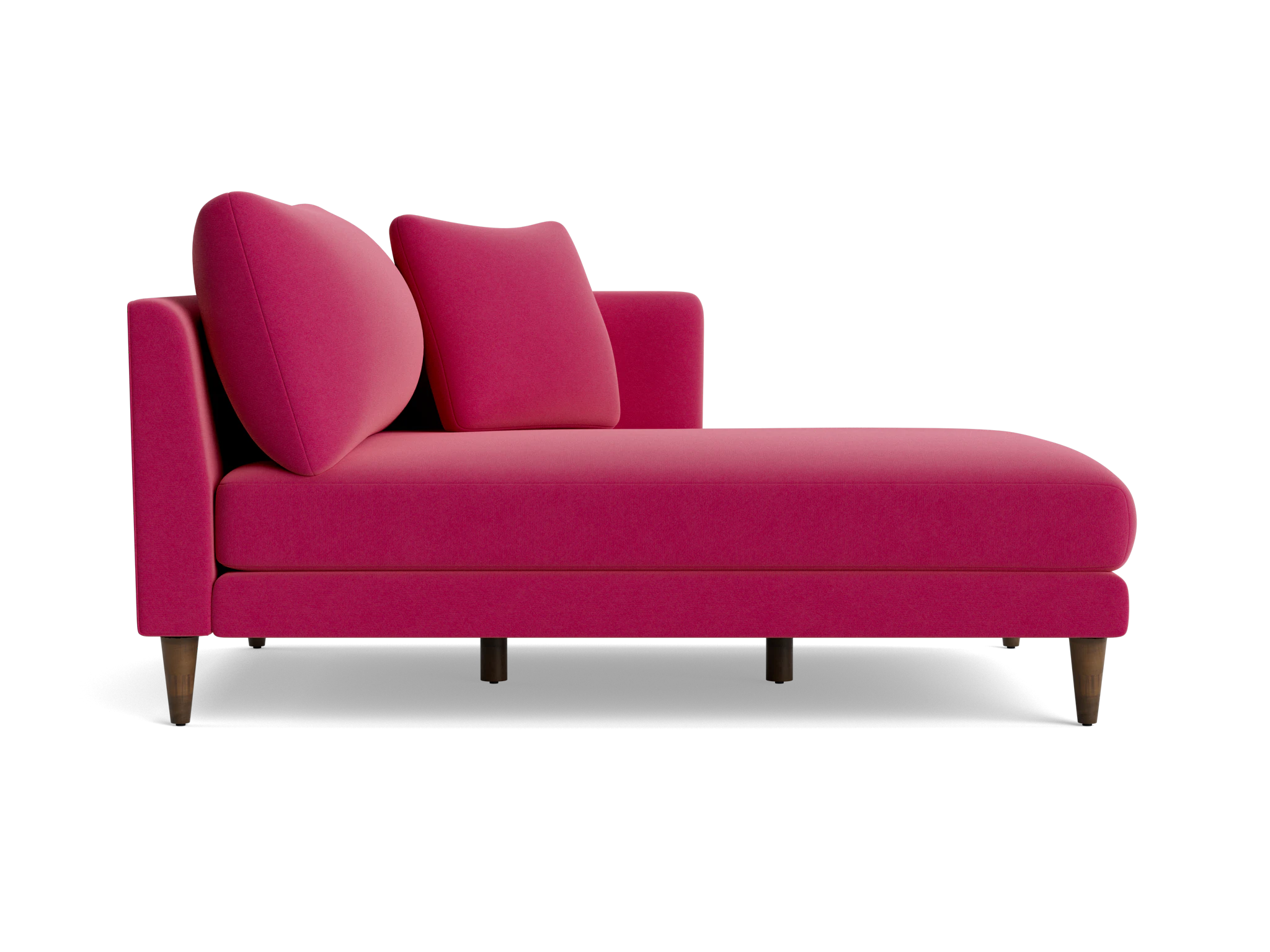 lewis single arm chaise royale berry