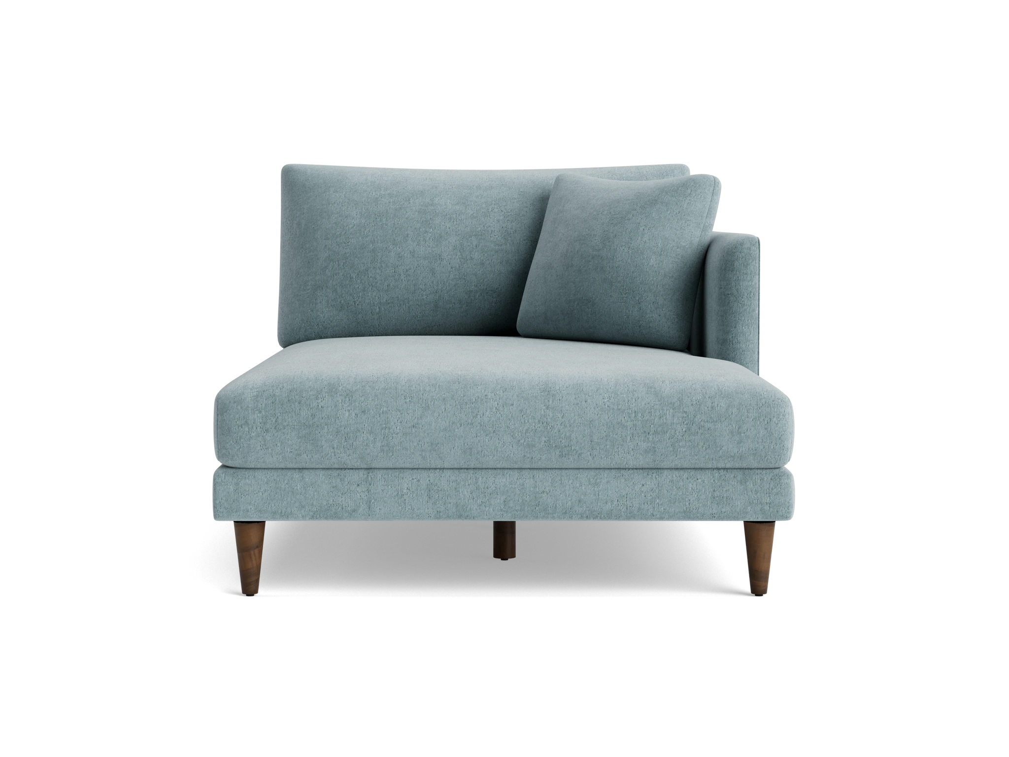 lewis single arm chaise plush mist