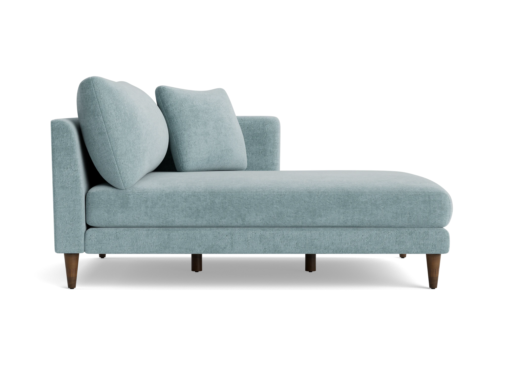 lewis single arm chaise plush mist