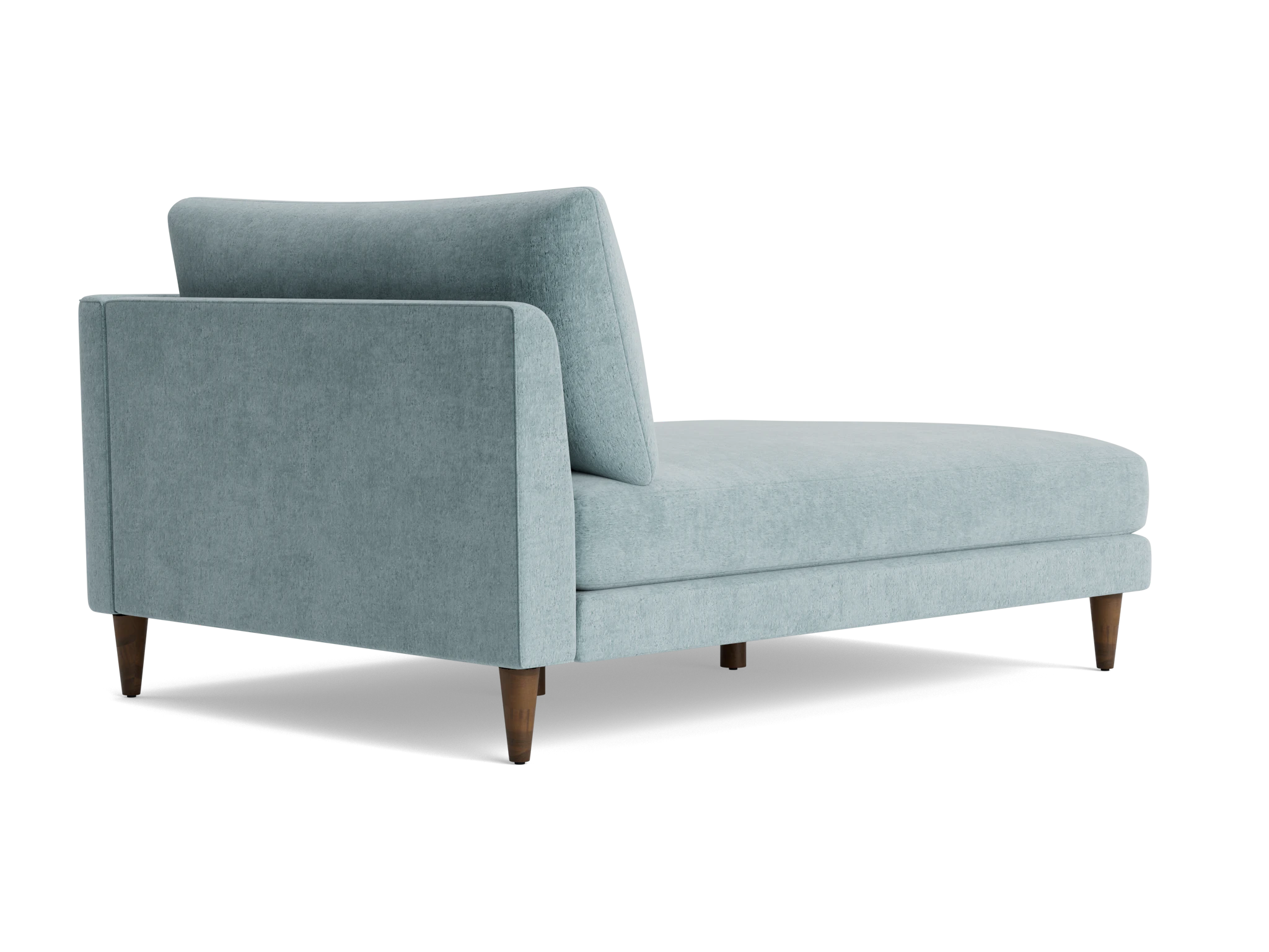 lewis single arm chaise plush mist