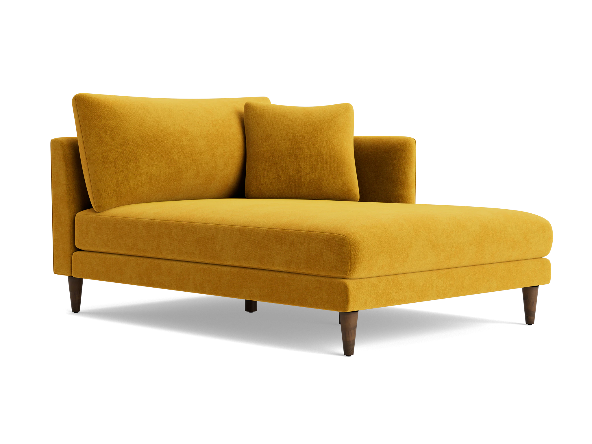 lewis single arm chaise harper amber gold