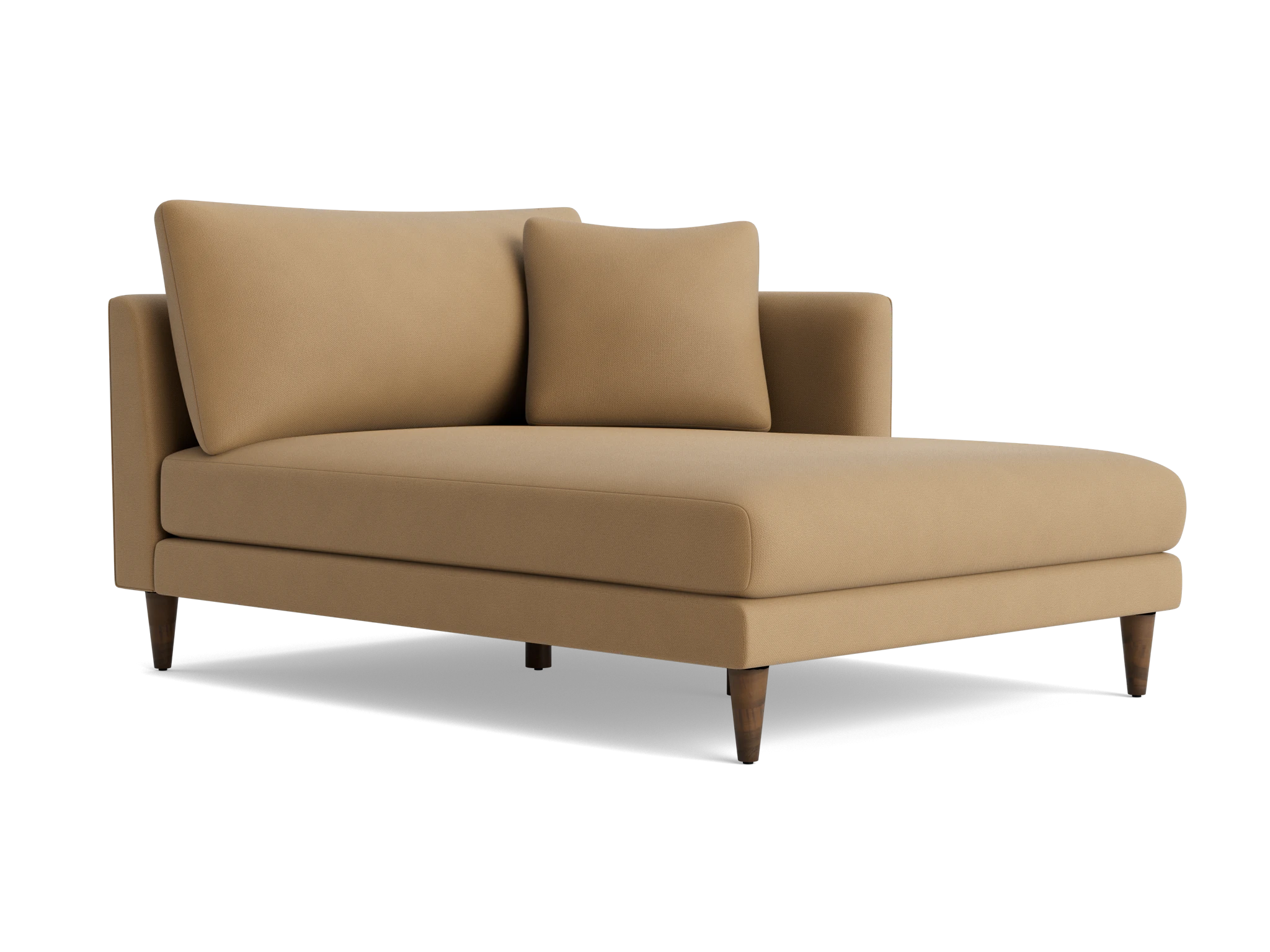 lewis single arm chaise washed california biscuit