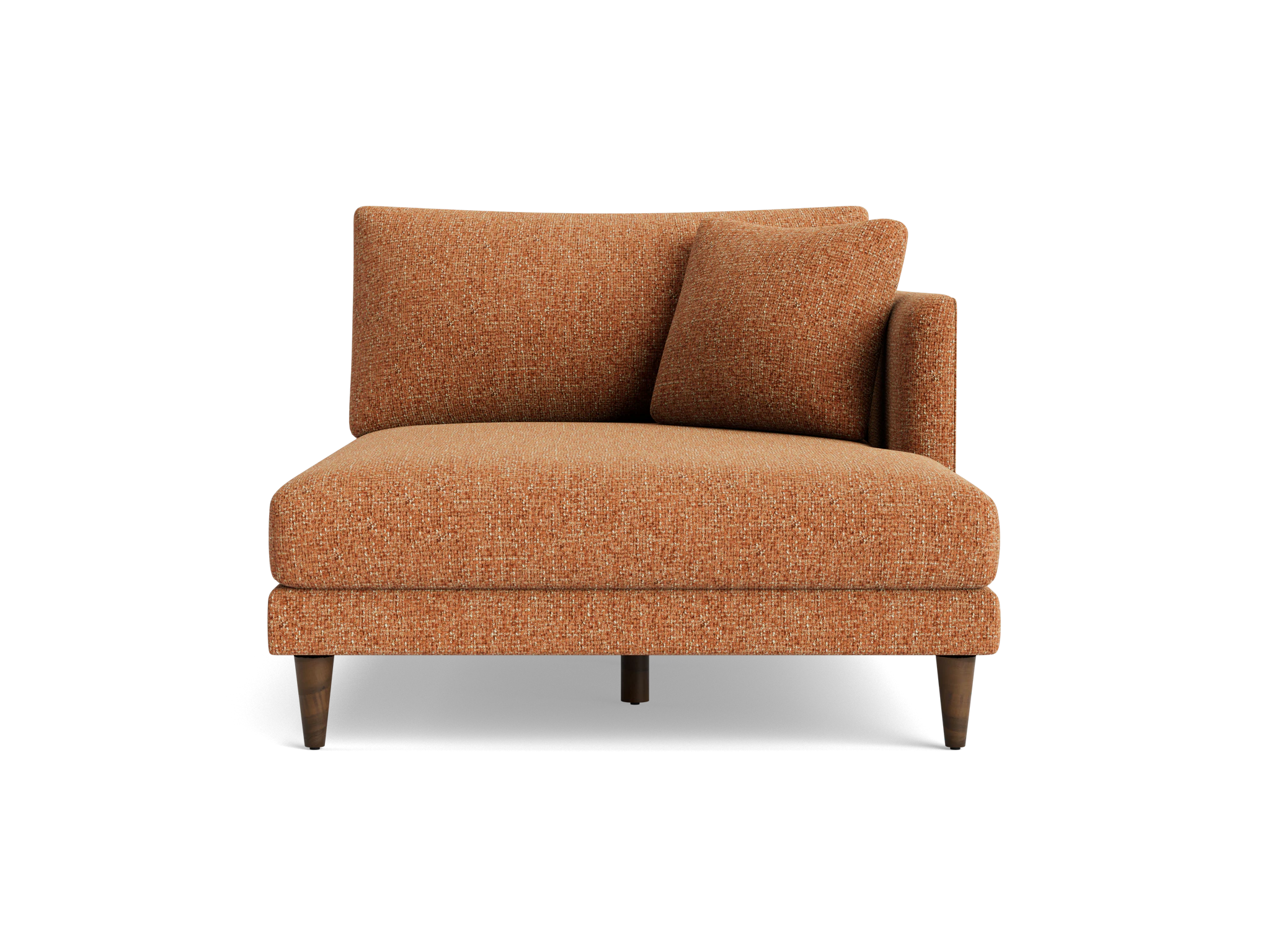 lewis single arm chaise bungalow pantone glazed ginger