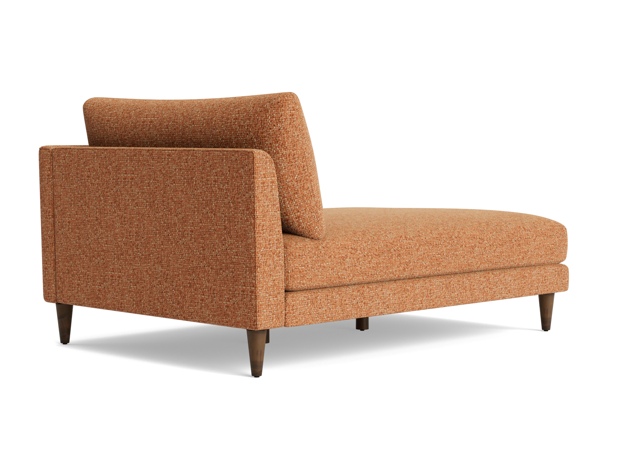 lewis single arm chaise bungalow pantone glazed ginger