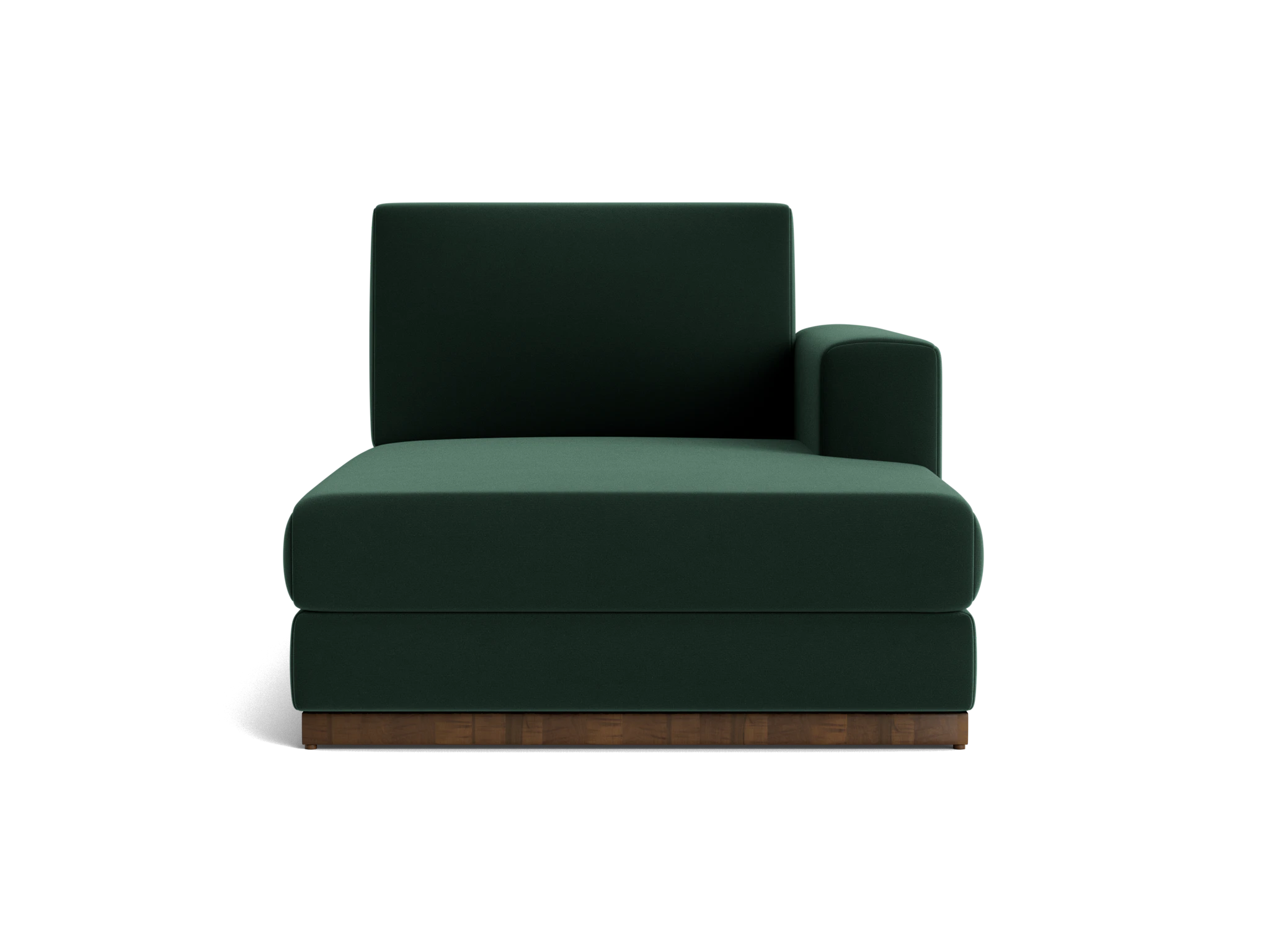 holt single arm chaise royale evergreen