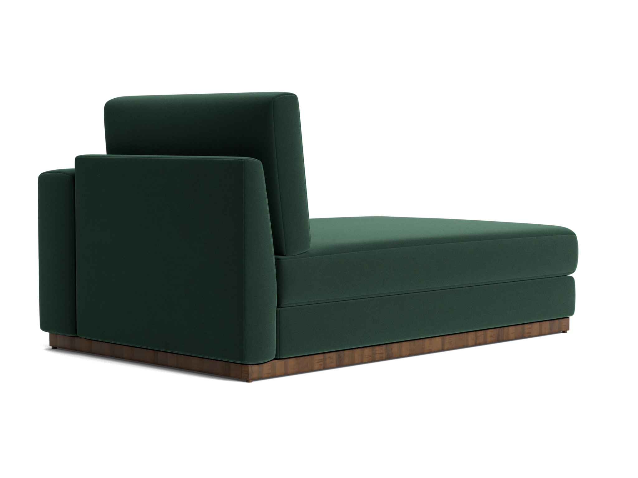 holt single arm chaise royale evergreen