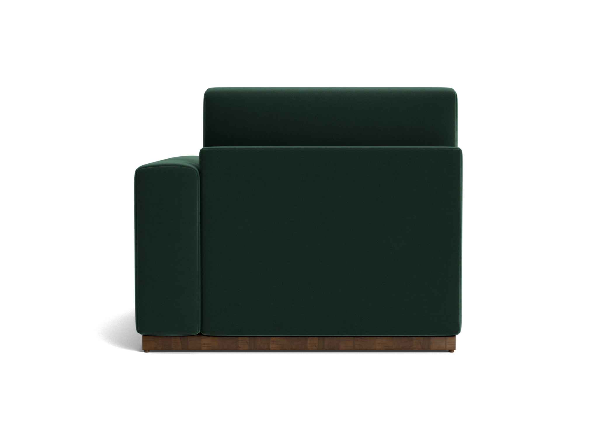 holt single arm chaise royale evergreen